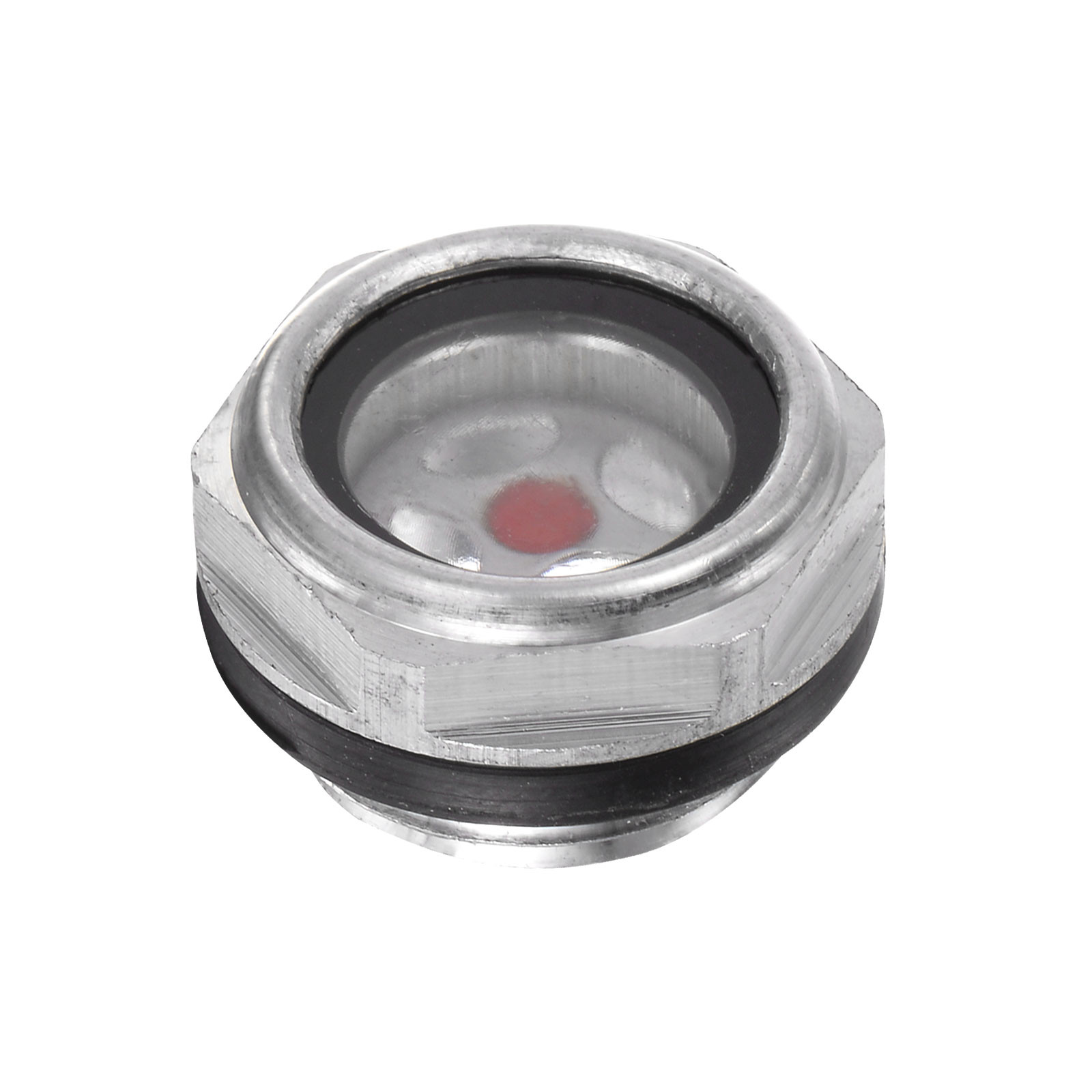 Air Compressor Oil Level Gauge Sight Glass G1/2" Male Threaded Clear Glass