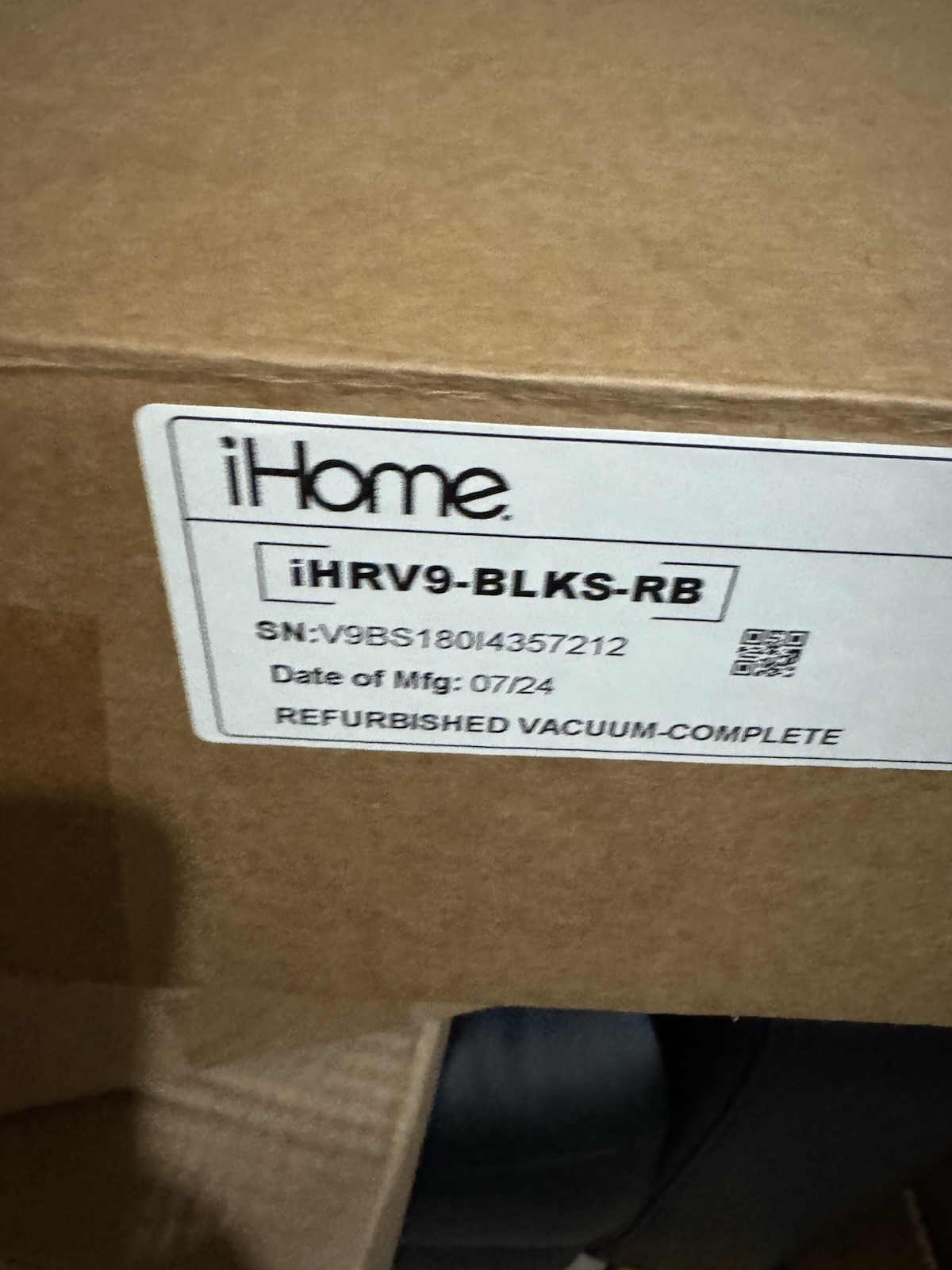 iHome iHRV9-BLK-RA AutoVac Juno Robot Vacuum