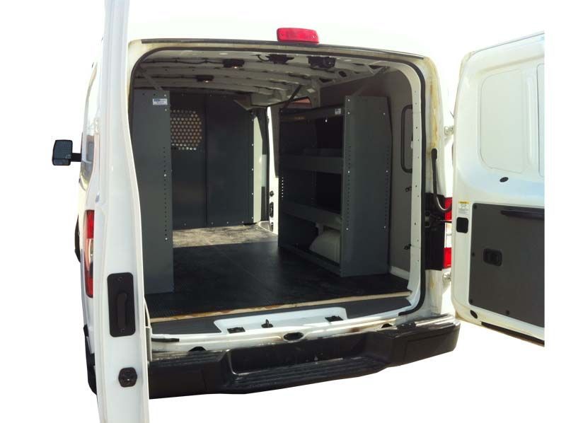 Set of 2 Van Shelving Package for Full Size Nissan NV Cargo LOW ROOF 2015 - 2025