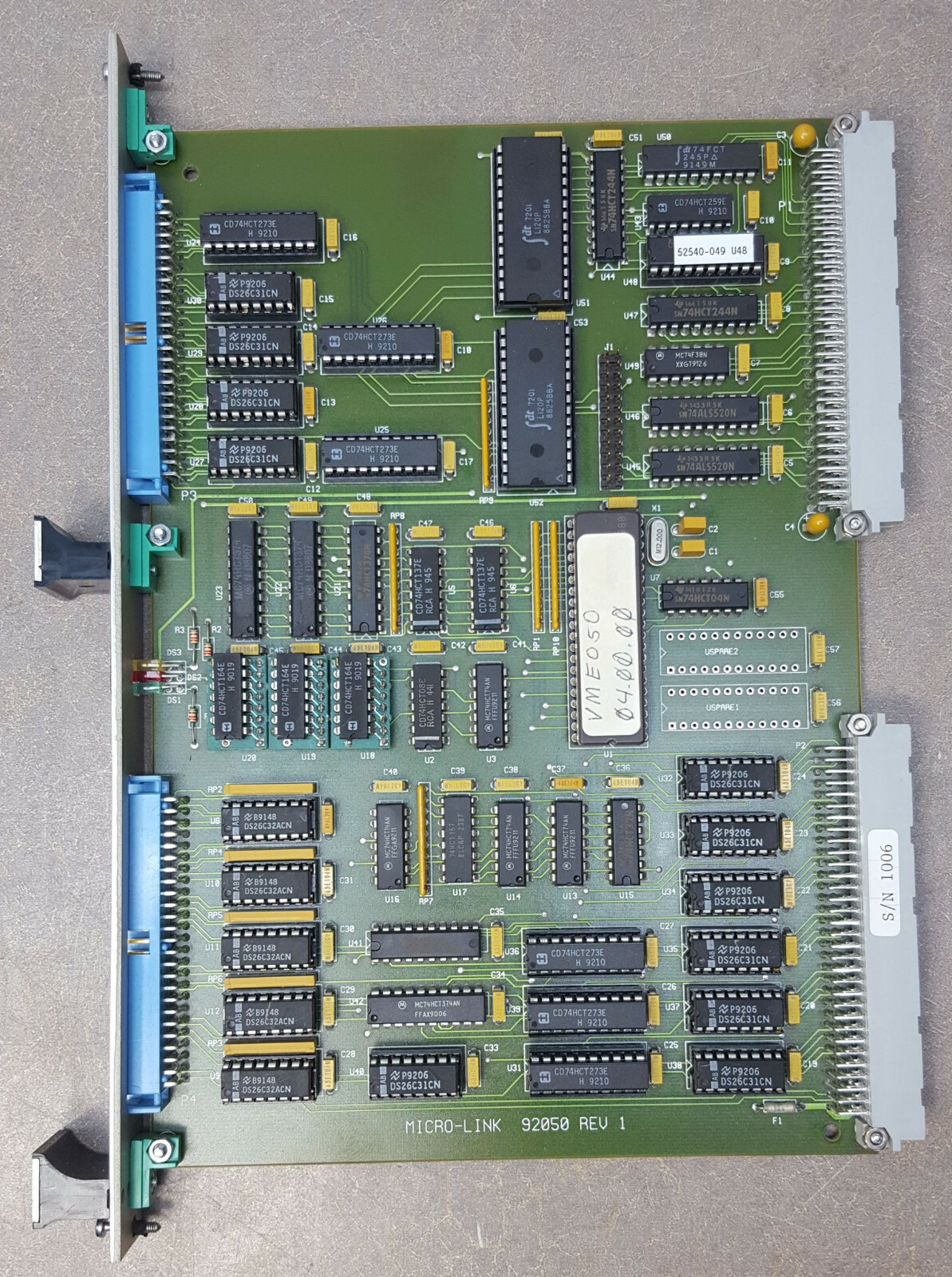 Micro-Link 92050 VME Module PCB Board