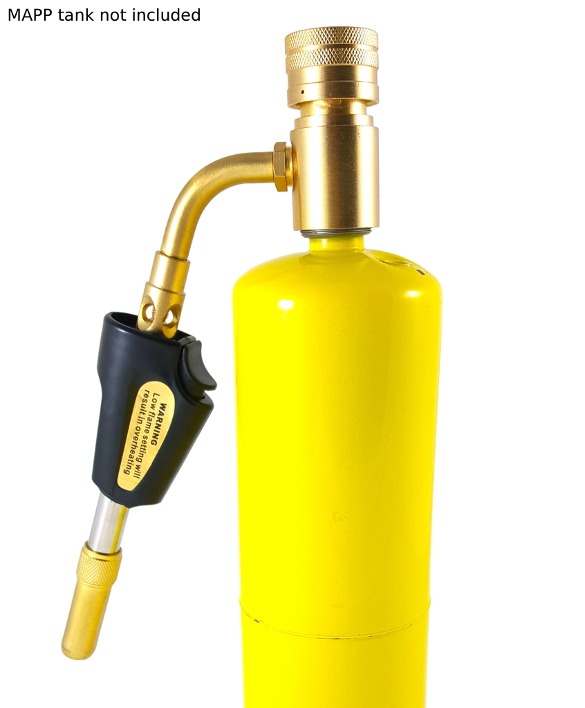 SÜA - MAPP or Propane Adjustable Torch - Brass and Stainless Steel Body
