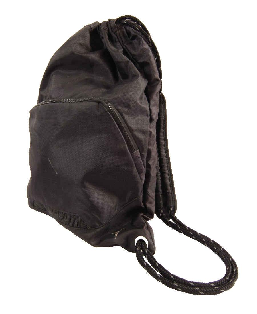 Drawstring Backpack Padded Shoulders Outside Zip Pocket Slight Damage