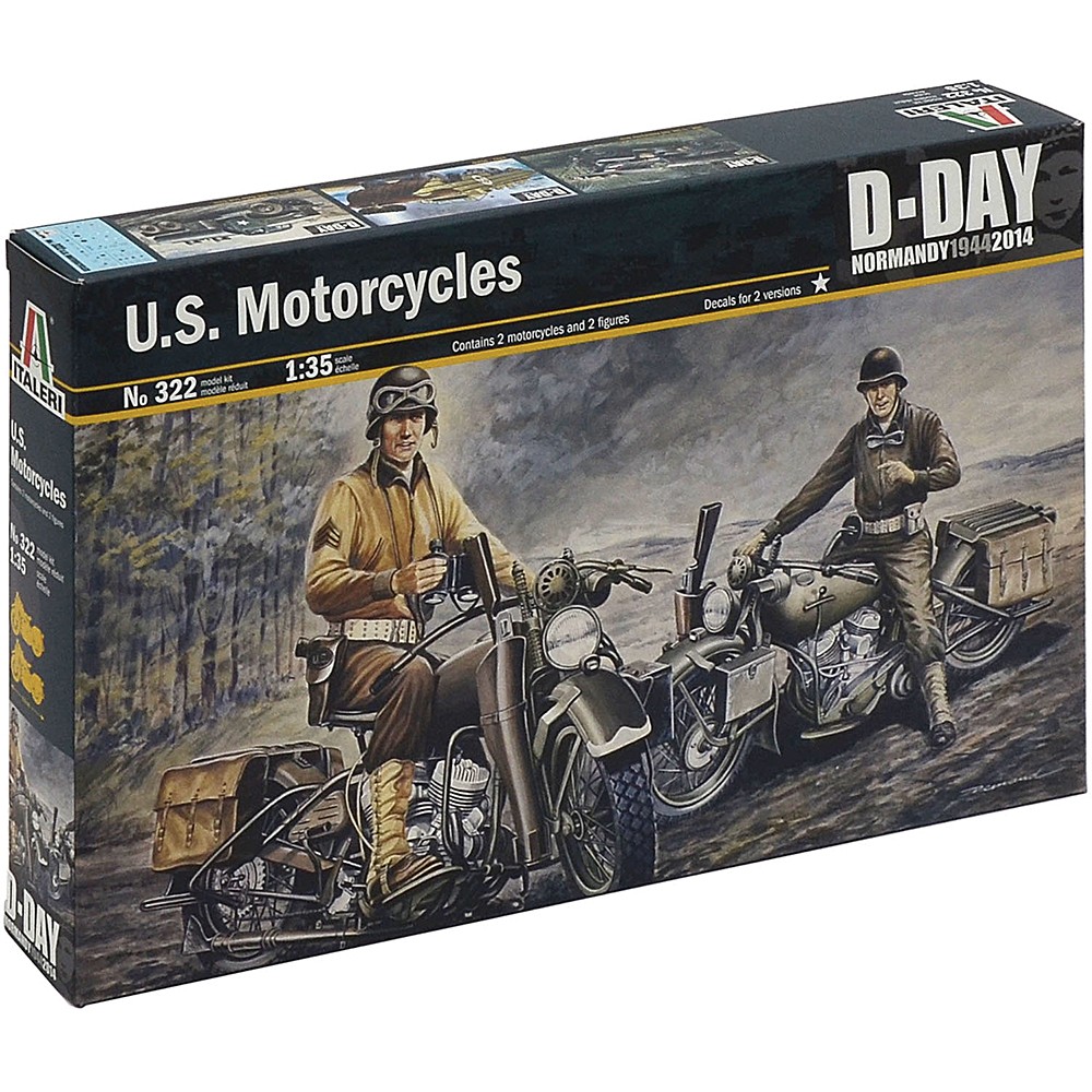 U.S. Motorcycles WW2 1/35 Kit Italeri (0322)