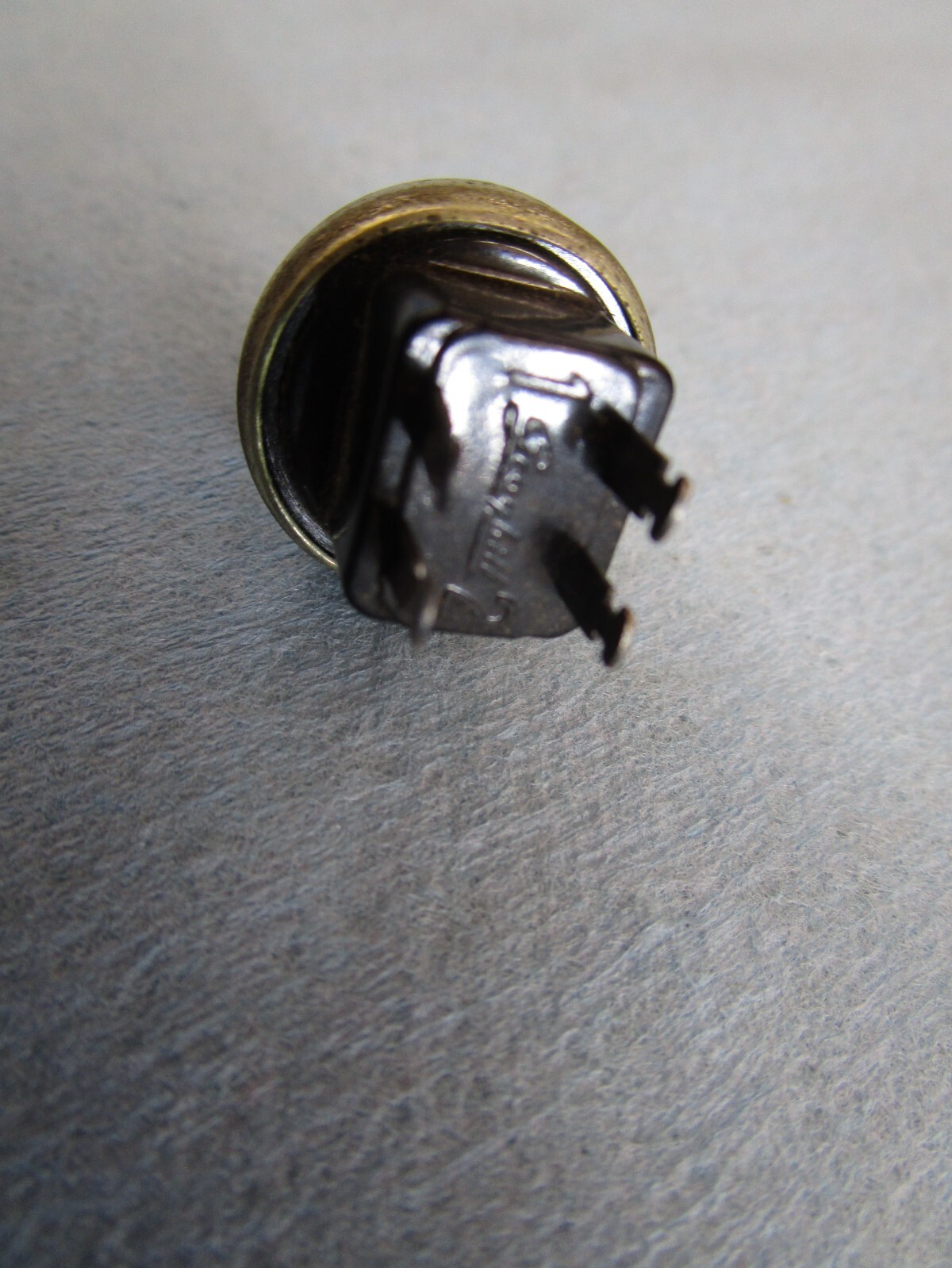 New old stock vintage mini Grayhill pushbutton microswitch 4 spade terminals