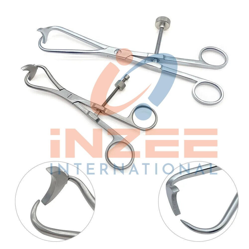 2 Pcs Set TPLO Reduction Retractor Bone Plate Forceps Surgical Instruments