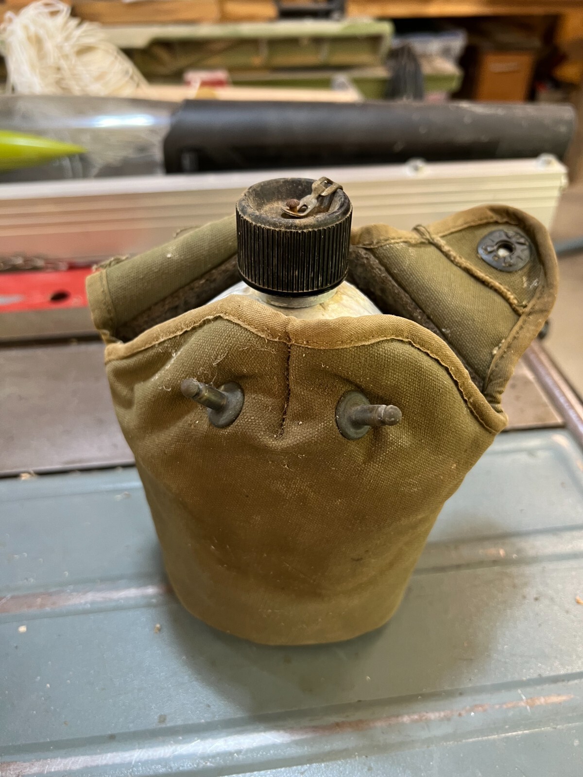 US Military Canteen with Cup, Cover, and Belt
