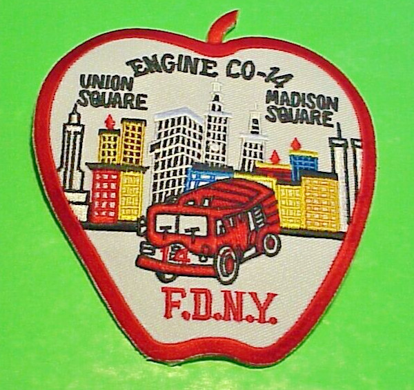 NEW YORK  FDNY UNION SQUARE / MADISON SQUARE  E. 14  NY 4 3/8"  FIRE DEPT  PATCH