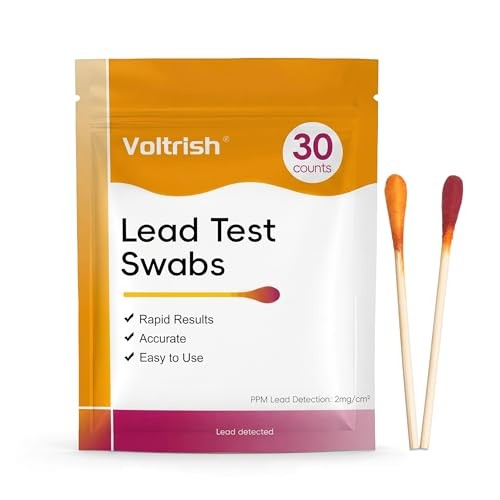 30 PCS Lead Test Kit for Dishes, Premium Water Activated at-Home Lead Testing
