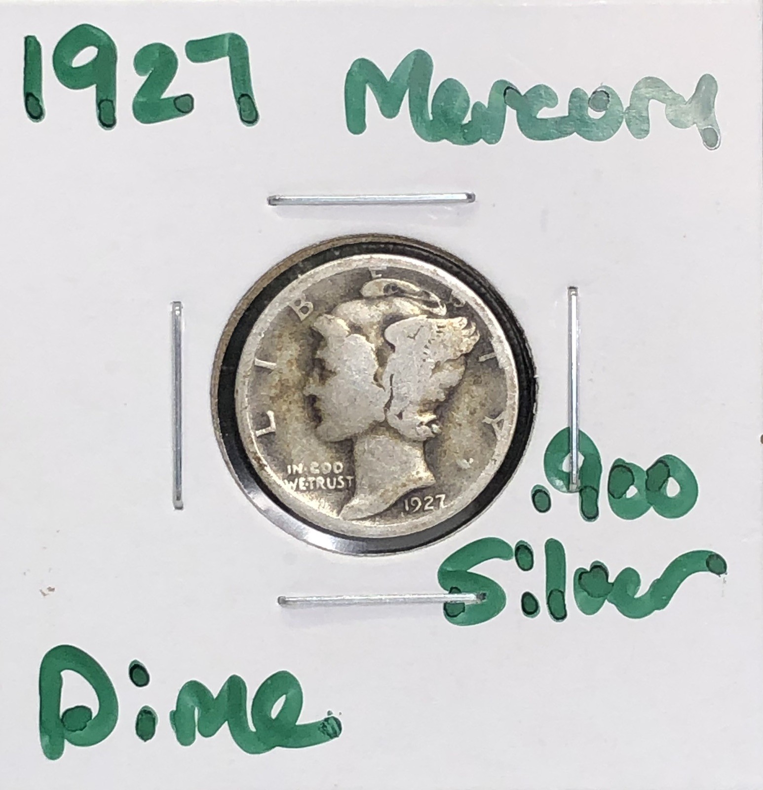 1927 Mercury Dime - .900 Silver Constitutional Coin 26A