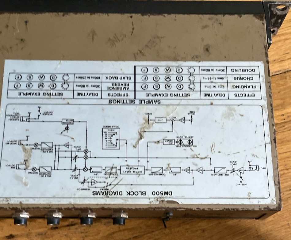Ibanez DM500, Digital Delay, Vintage Rack