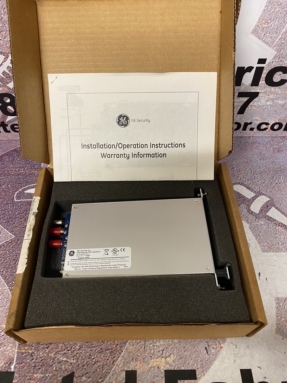 GE IFS VR1505-R3 Up The Coax Video Receiver Data Transmitter