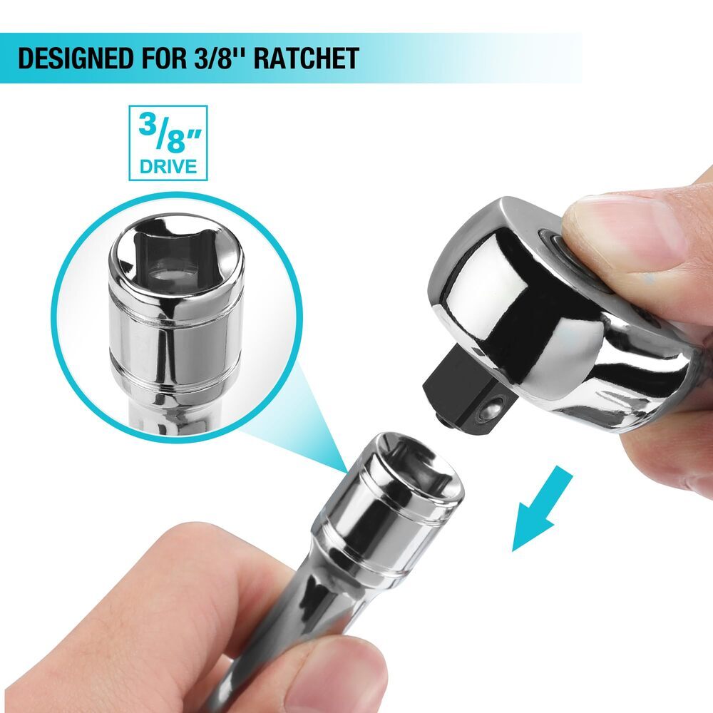 DURATECH 5/8" Swivel Magnetic Spark Plug Socket Thin Wall Spark Plugs Socket USA