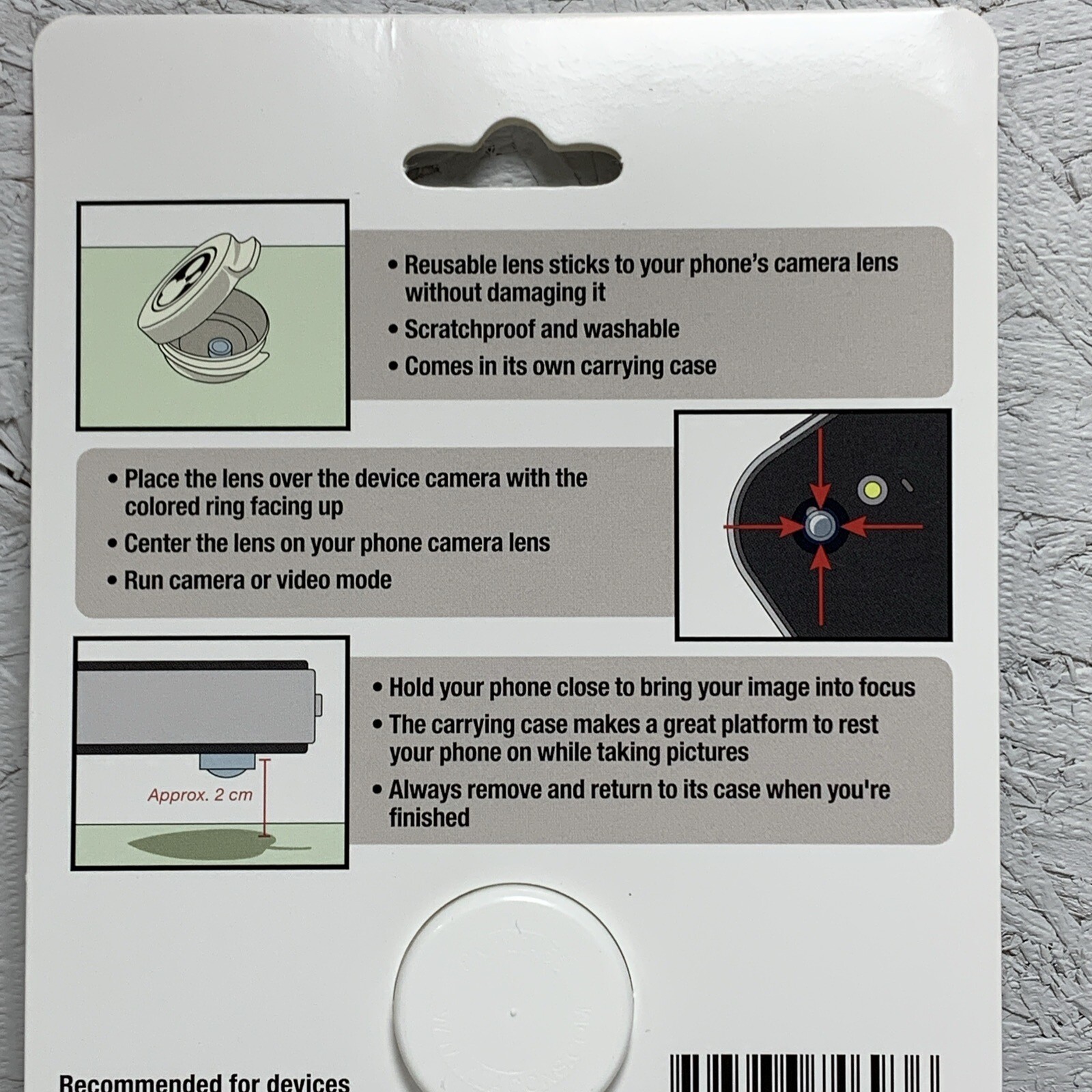 8x Magnification Micro Phone Camera Lens