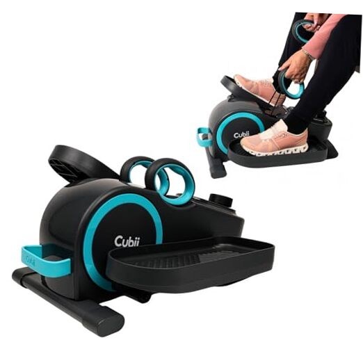Total Body Under Desk Elliptical Bike with Built-in Upper Body Multicolor