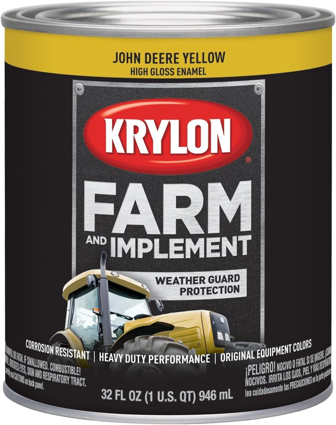 Krylon 2025 Tractor Yellow (JD Equipment) Farm & Implement Quart