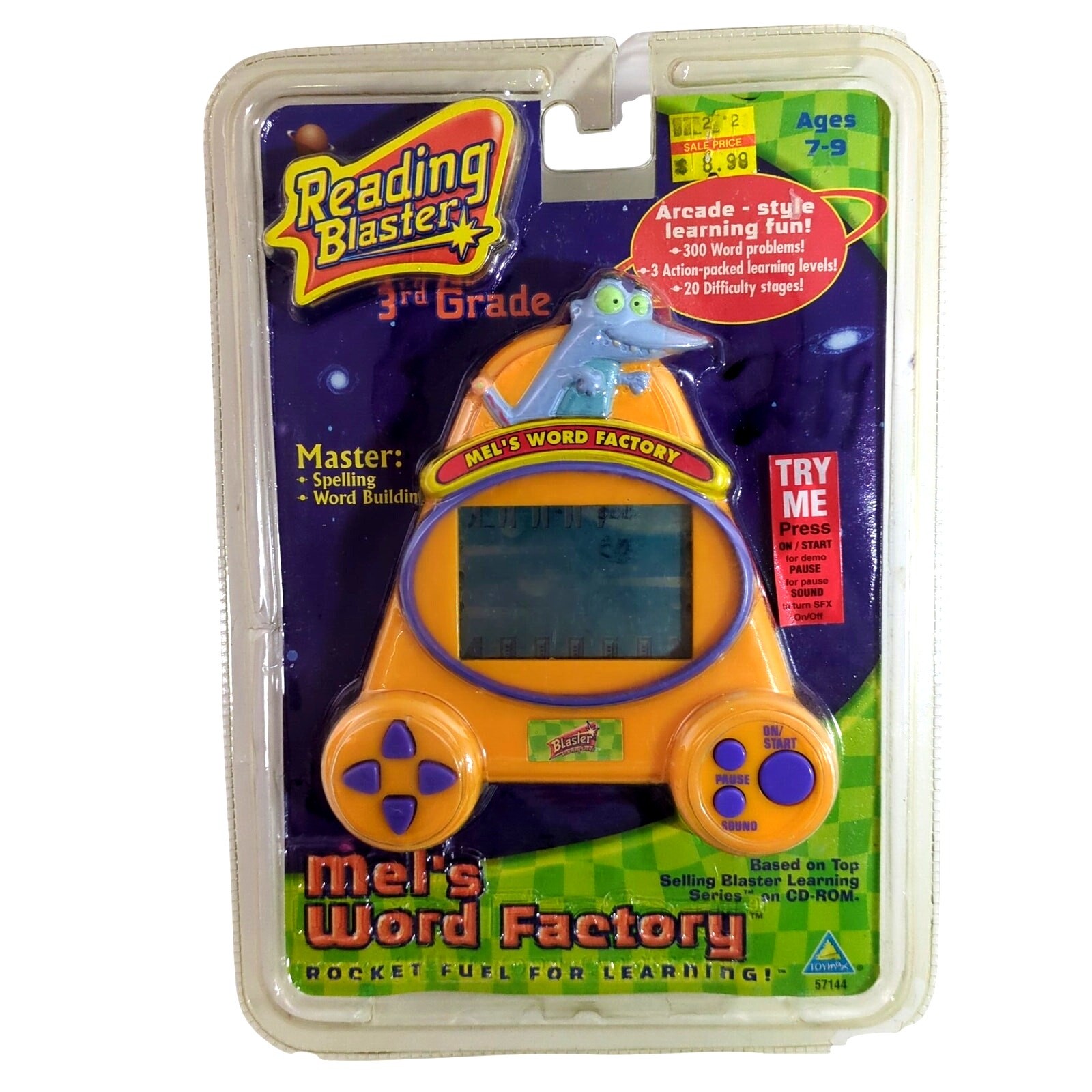 NEW Sealed Toymax Reading Blaster MEL'S Word Factory 3rd Grade Electronic Game