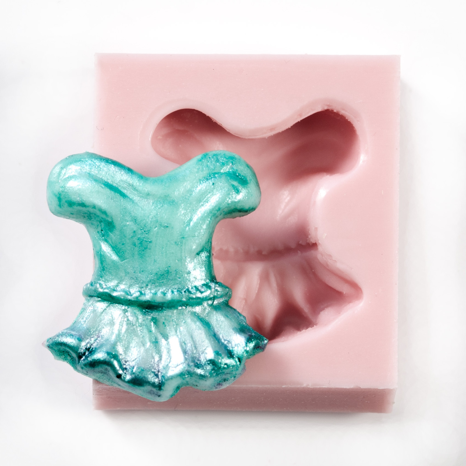 Ballet Dance Silicone Mold Fondant Chocolate Mint Resin Polymer Clay Wax  (804)