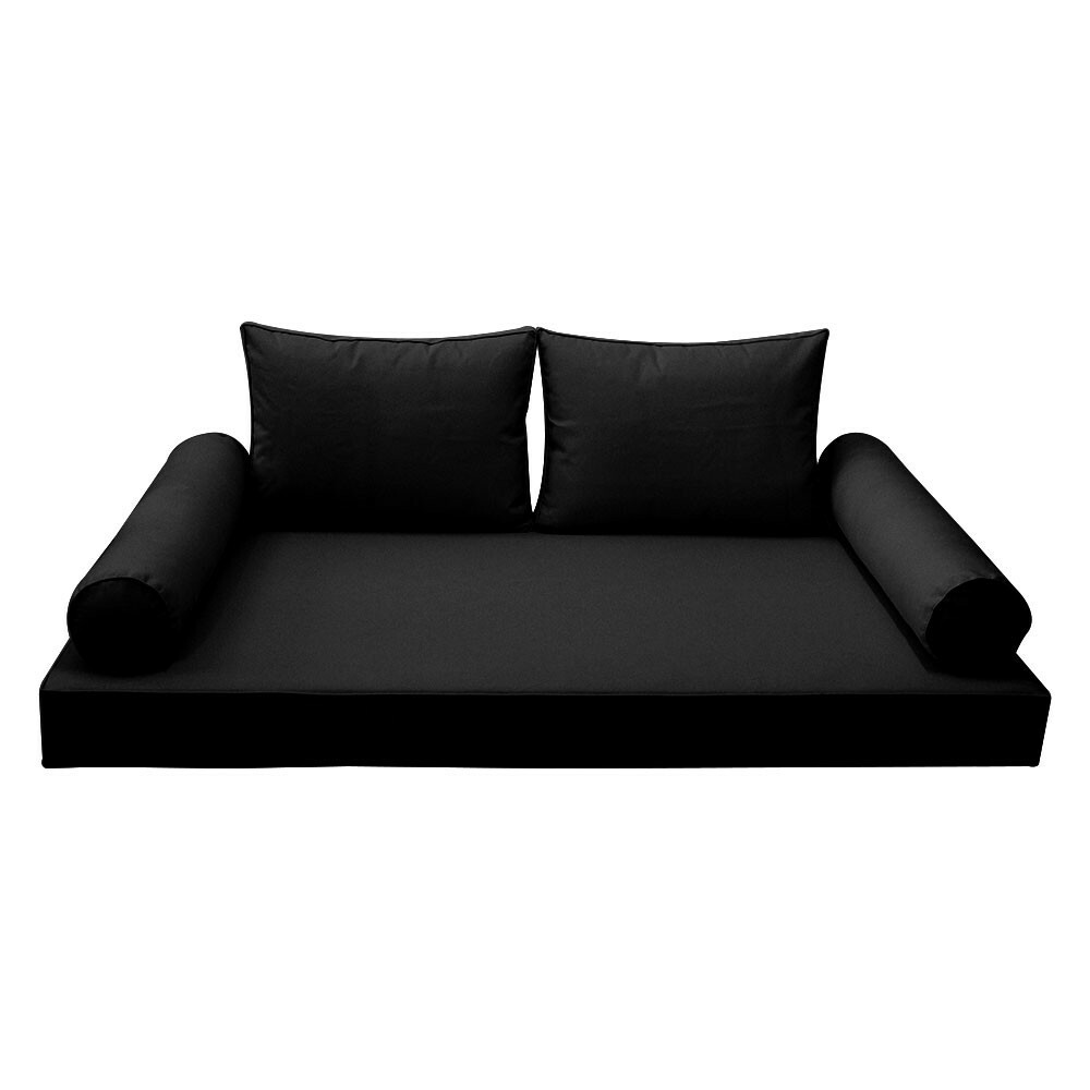 Style1 5PC Pipe Daybed Mattress Cushion Bolster Complete Set-Twin-XL Size AD109
