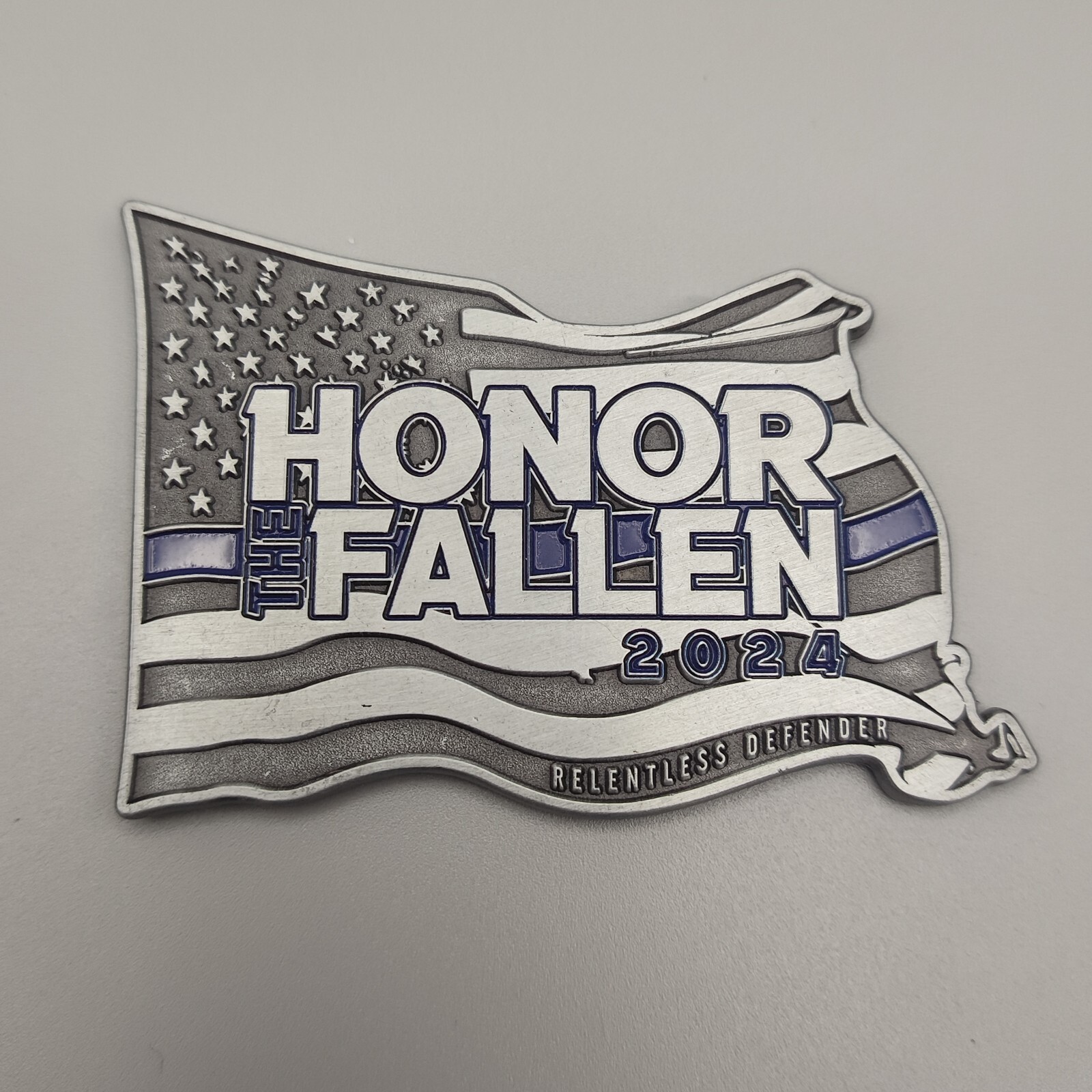 Honor the Fallen Relentless Defender Challenge Coin