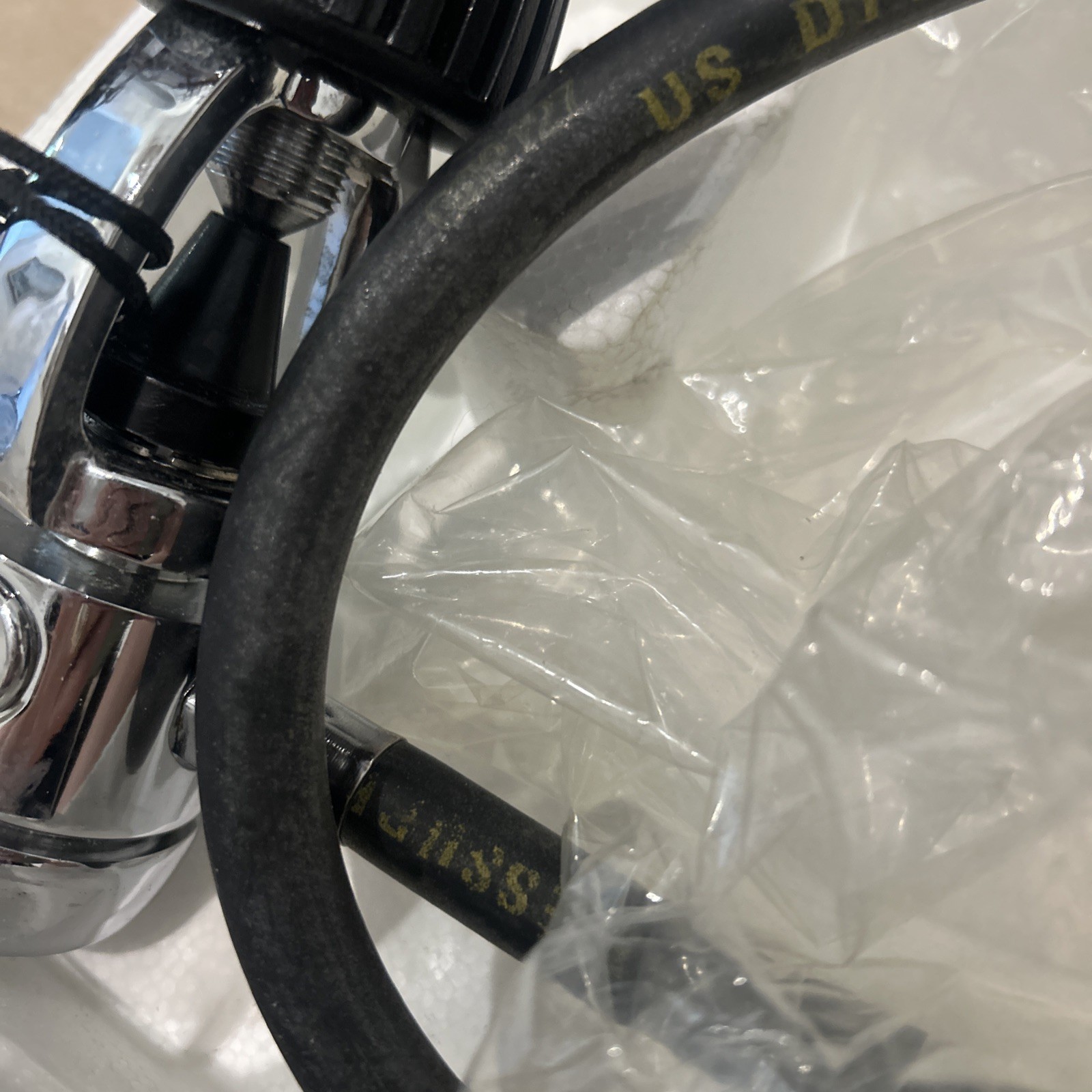 U.S. Divers Conshelf 21 Scuba Regulator w/ Hose Vintage Untested read