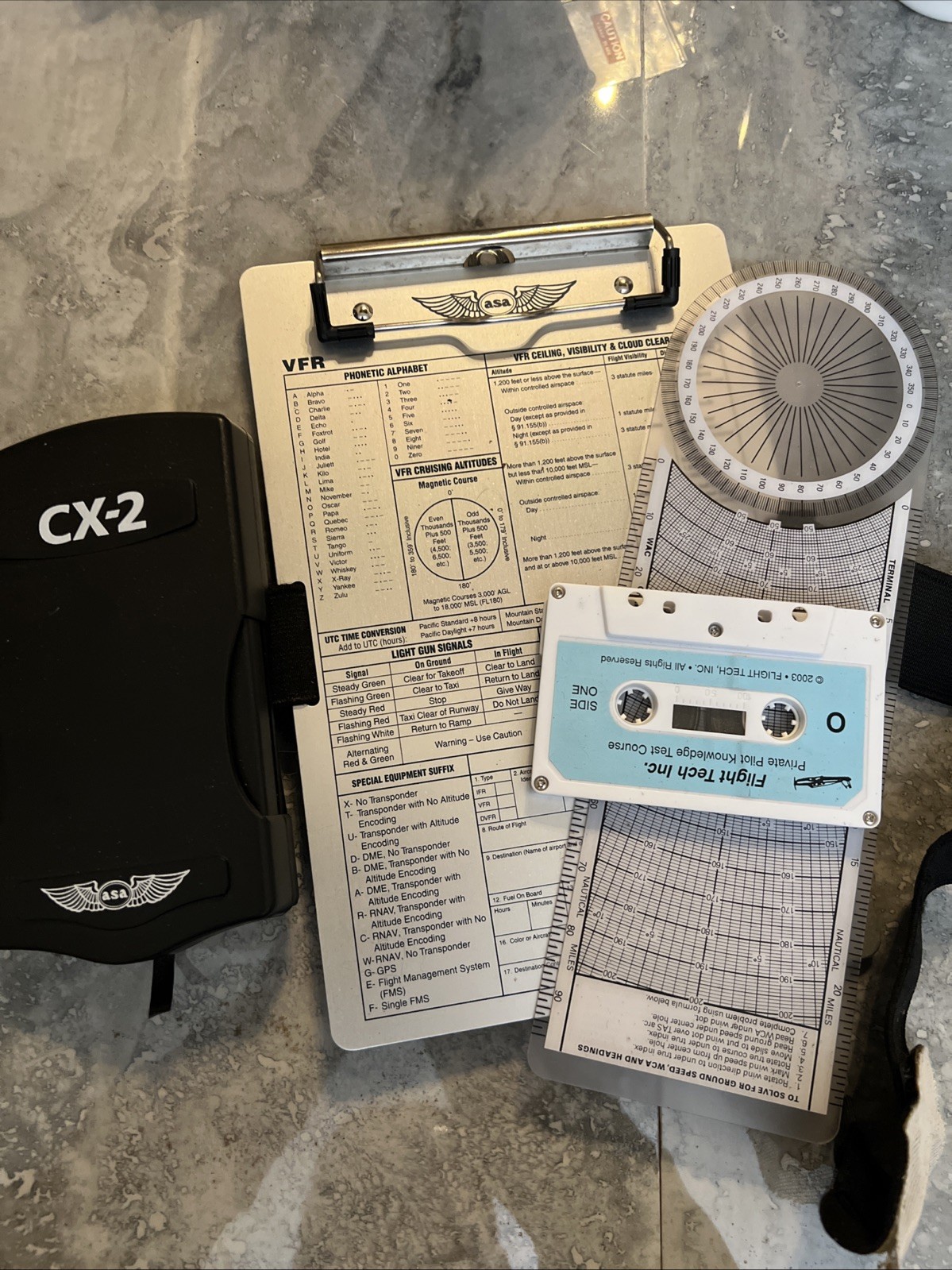 Flight Training Items. The Cx-2 Had Old Batteries So It Will Need Repair.