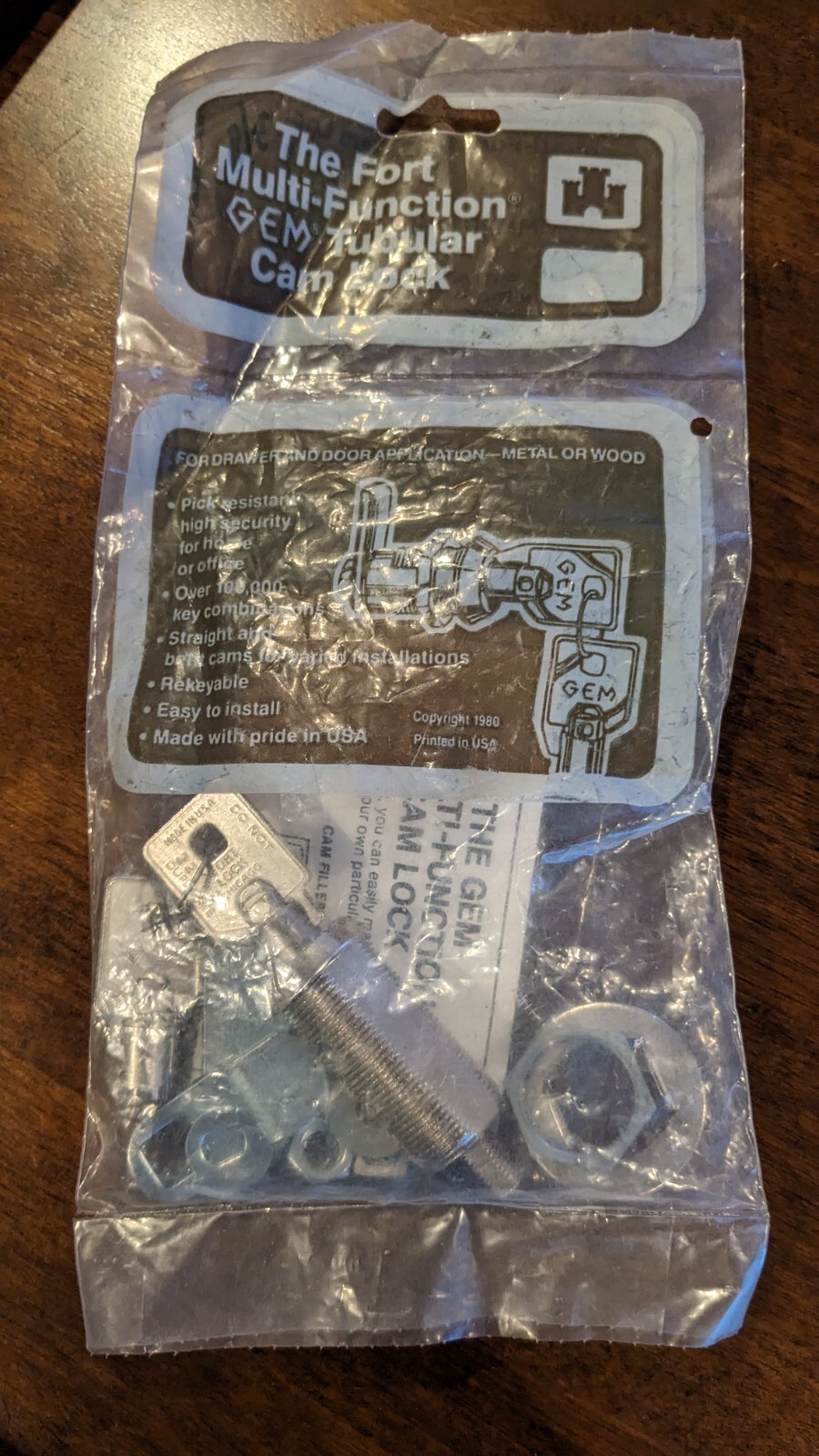 STOCK LOCKS MFW1148-KD Cam Tubular Lock Comp X Keyed Different