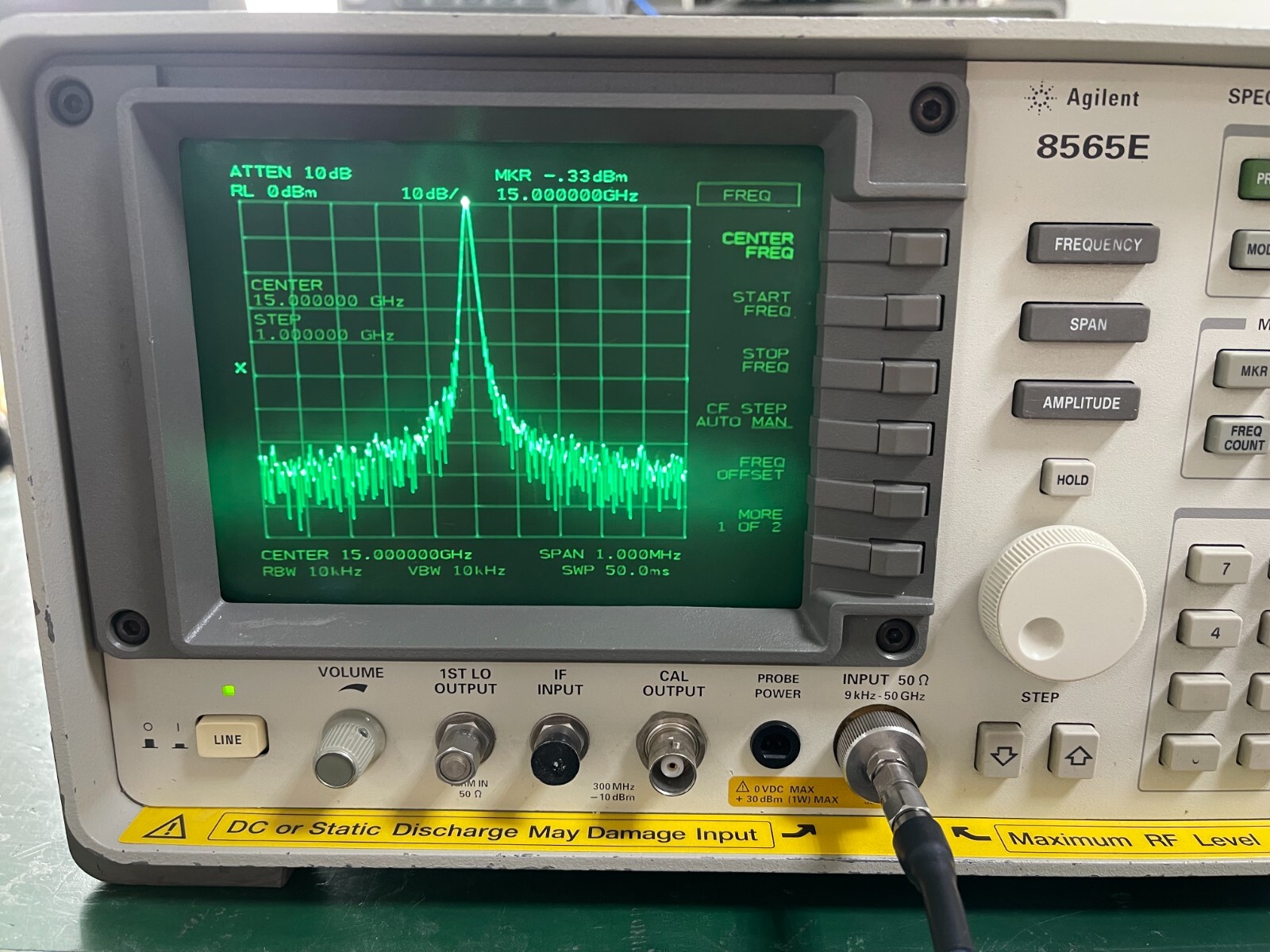 Agilent Keysight 8565E 9KHz - 50GHz Spectrum Analyzer_1513