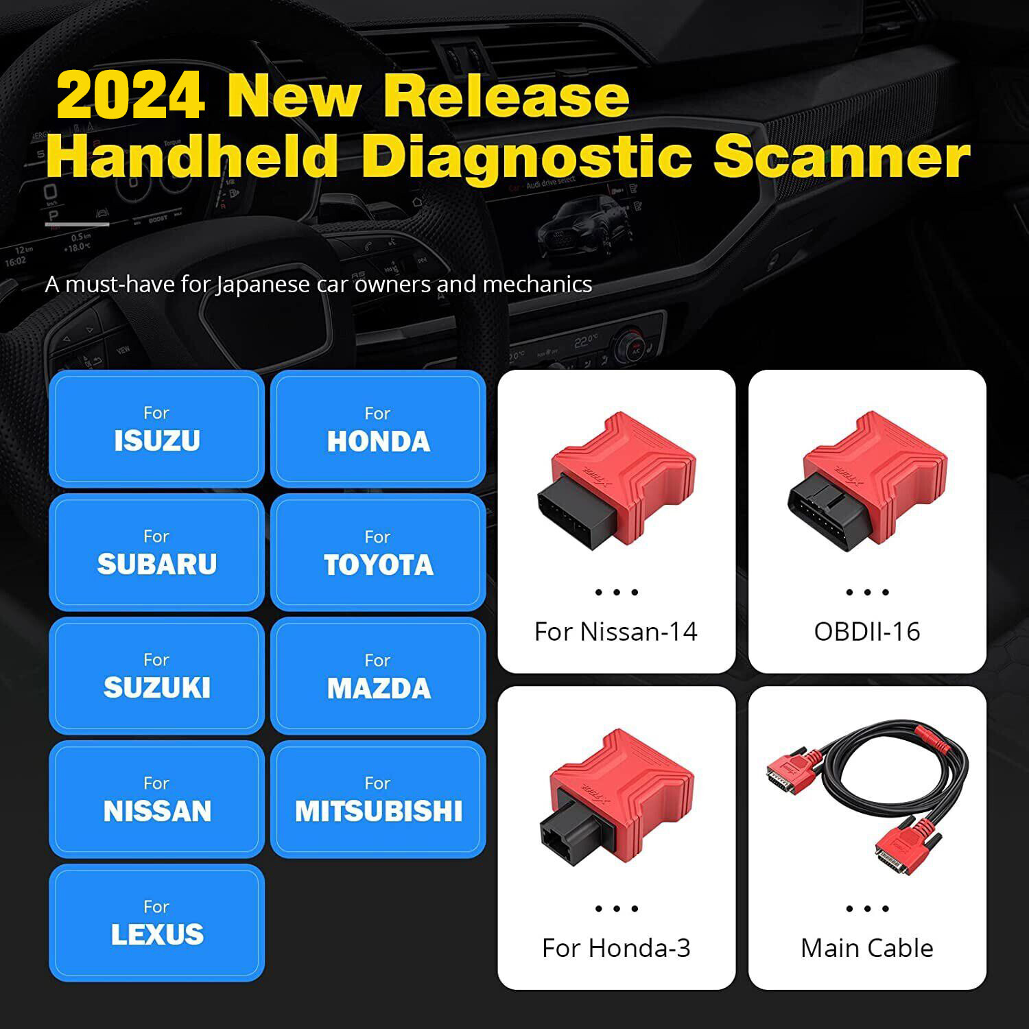 XTOOL PS701 PRO Auto All System Diagnostic Bi-Directional Scan For Japanese Cars