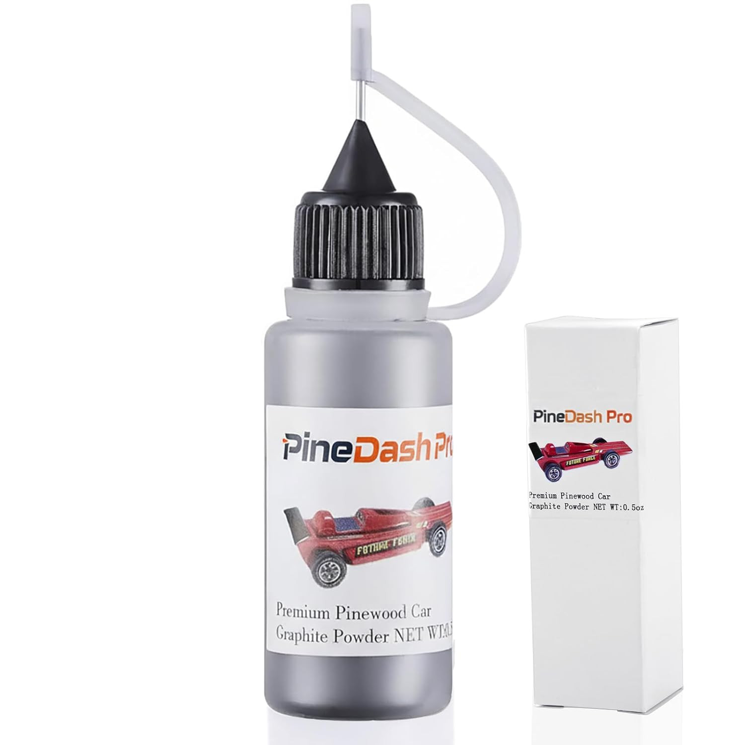 Graphite Powder 0.5OZ for Pinewood Car, Dry Graphite Lubricant for Derby Car, Po