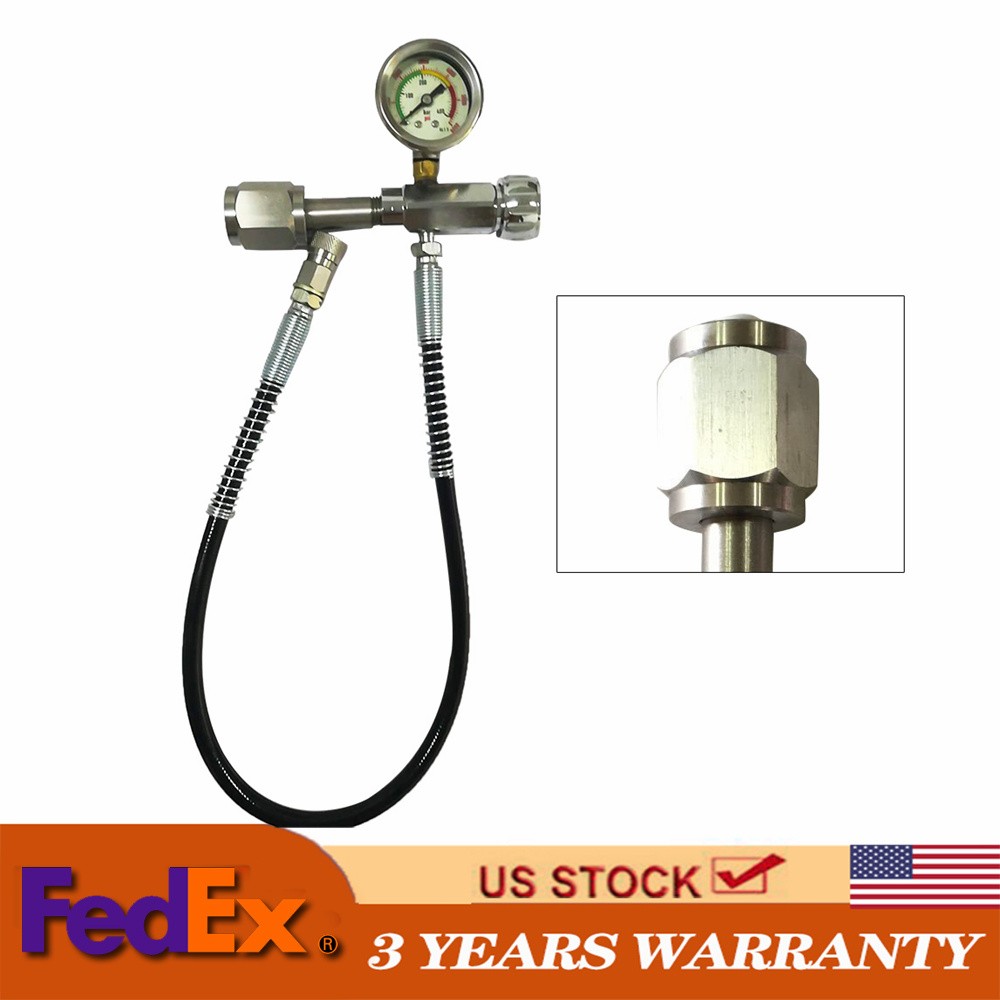 CGA347 SCBA Charging Fill Adapter 0-6000PSI w/60cm Hose Paintball Fill Station