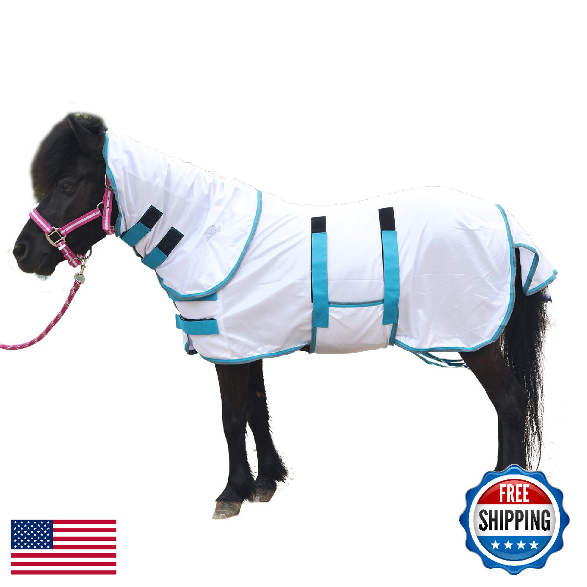 Gallopoff Mini Horse/Pony/Donkey Fly Sheet w/ Detachable Neck UV Protection