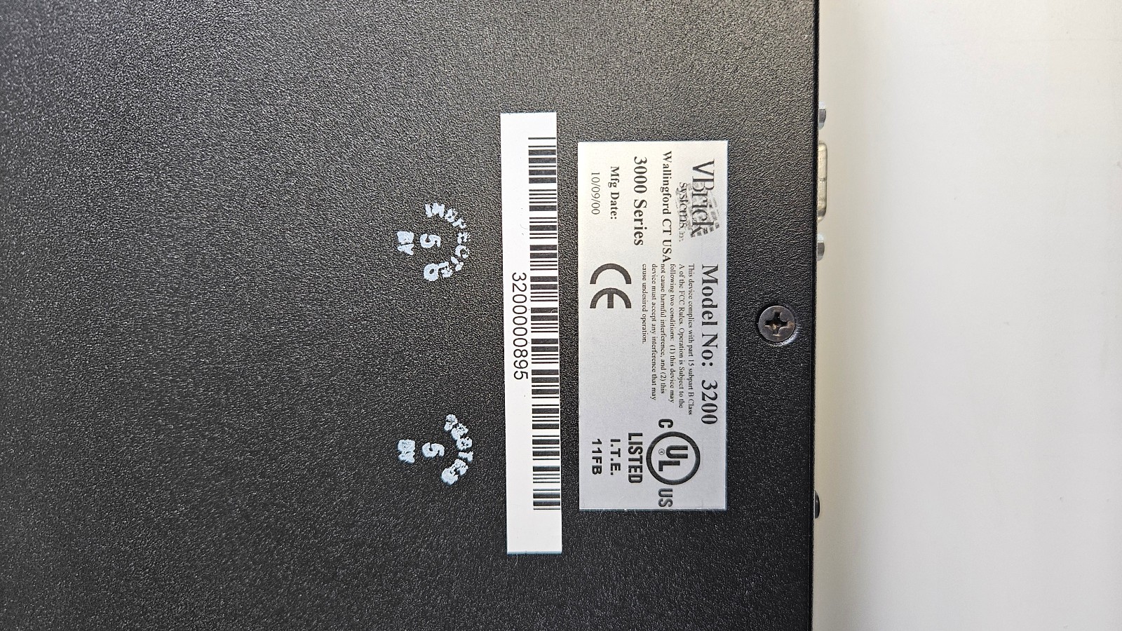 VBrick 3200 (3000 Series) Video Encoder/Decoder -Power Tested Only