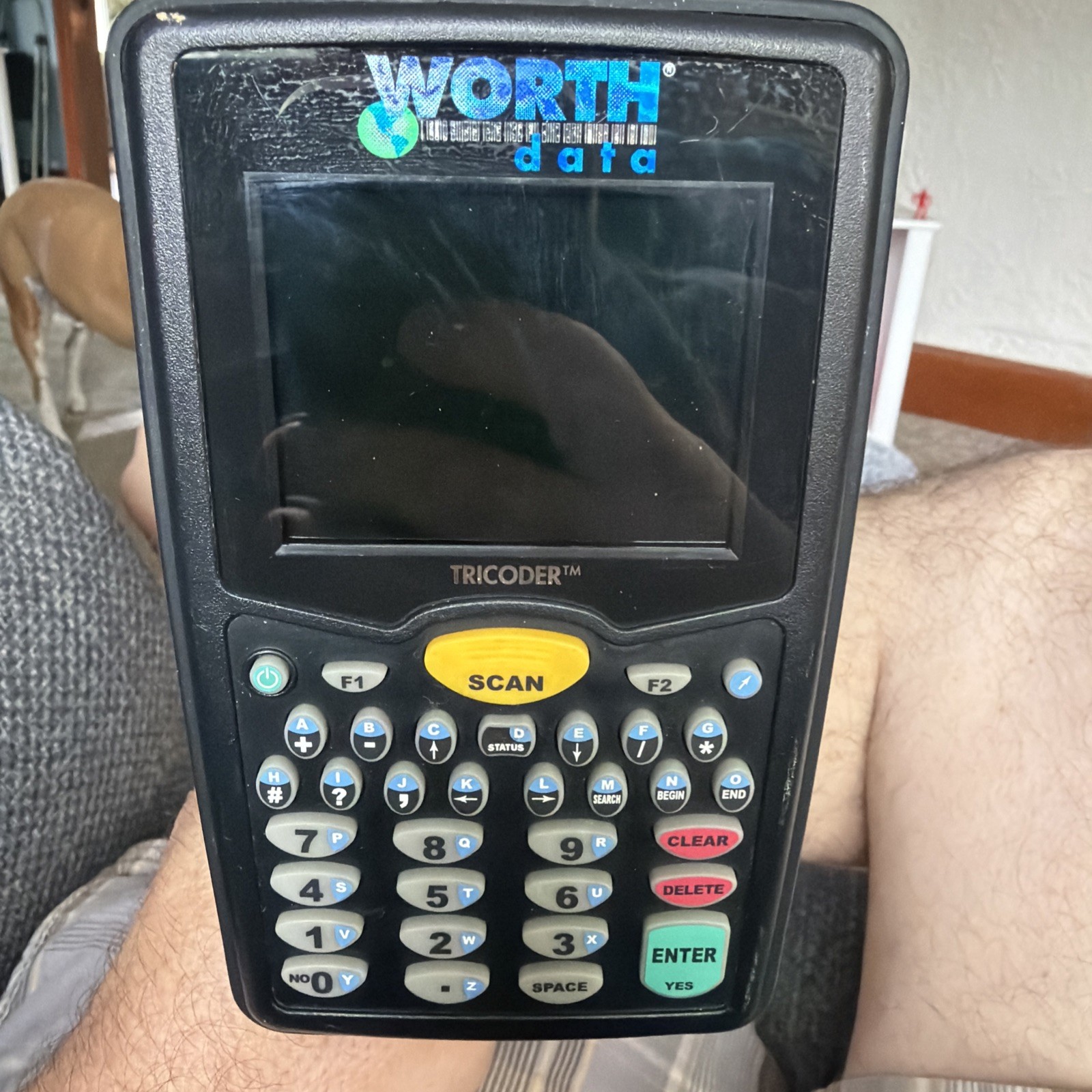 USED Worth Data LT5001H TriCoder Barcode Scanner Data Collector.
