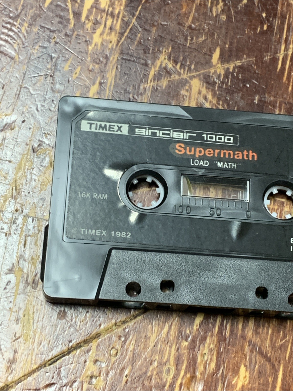 Timex Sinclair 1000 Super Math Vintage Computer Cassette Tape (16 RAM)
