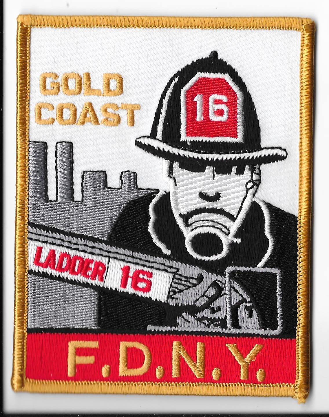 New York Fire Department (FDNY) Ladder 16 "Gold Coast" Patch V1