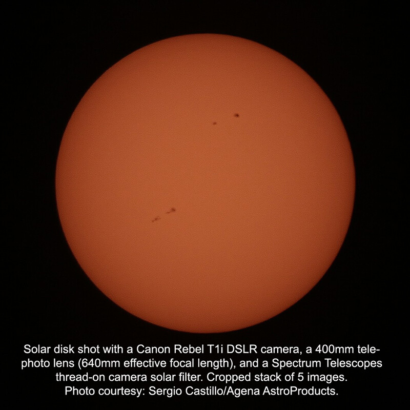 Spectrum Telescope Thin Film Solar Filter: 2" Cell Inside Diameter # ST200BP1