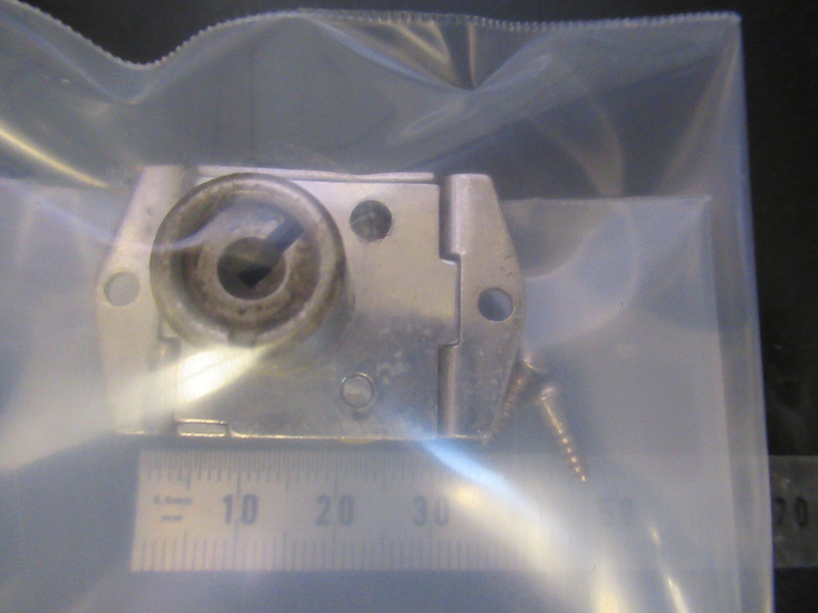 SPENCER AO LOCK WITHOUT KEY for CABINET MICROSCOPE PART AS PICTURED X6-FT-94