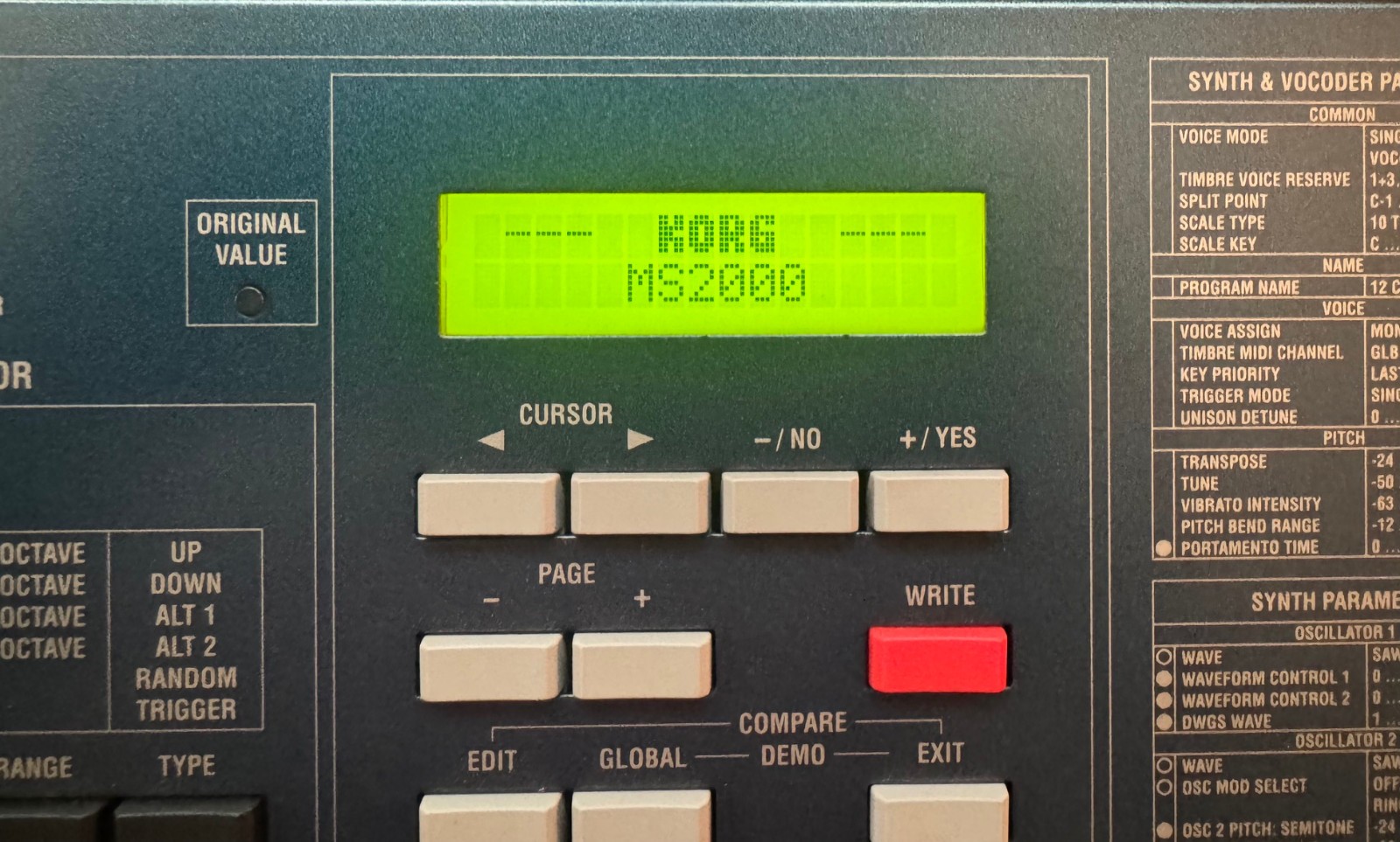 KORG MS2000 Virtual Analog Modeling Synthesizer with Original Power Supply