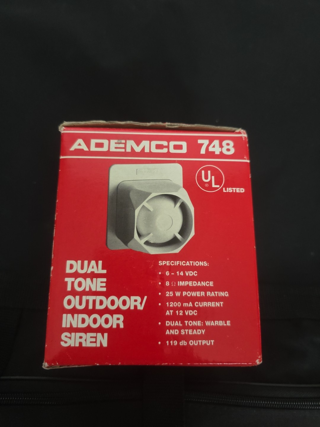 Ademco 748 Dual Tone Outdoor  Indoor Siren 119 Db Output