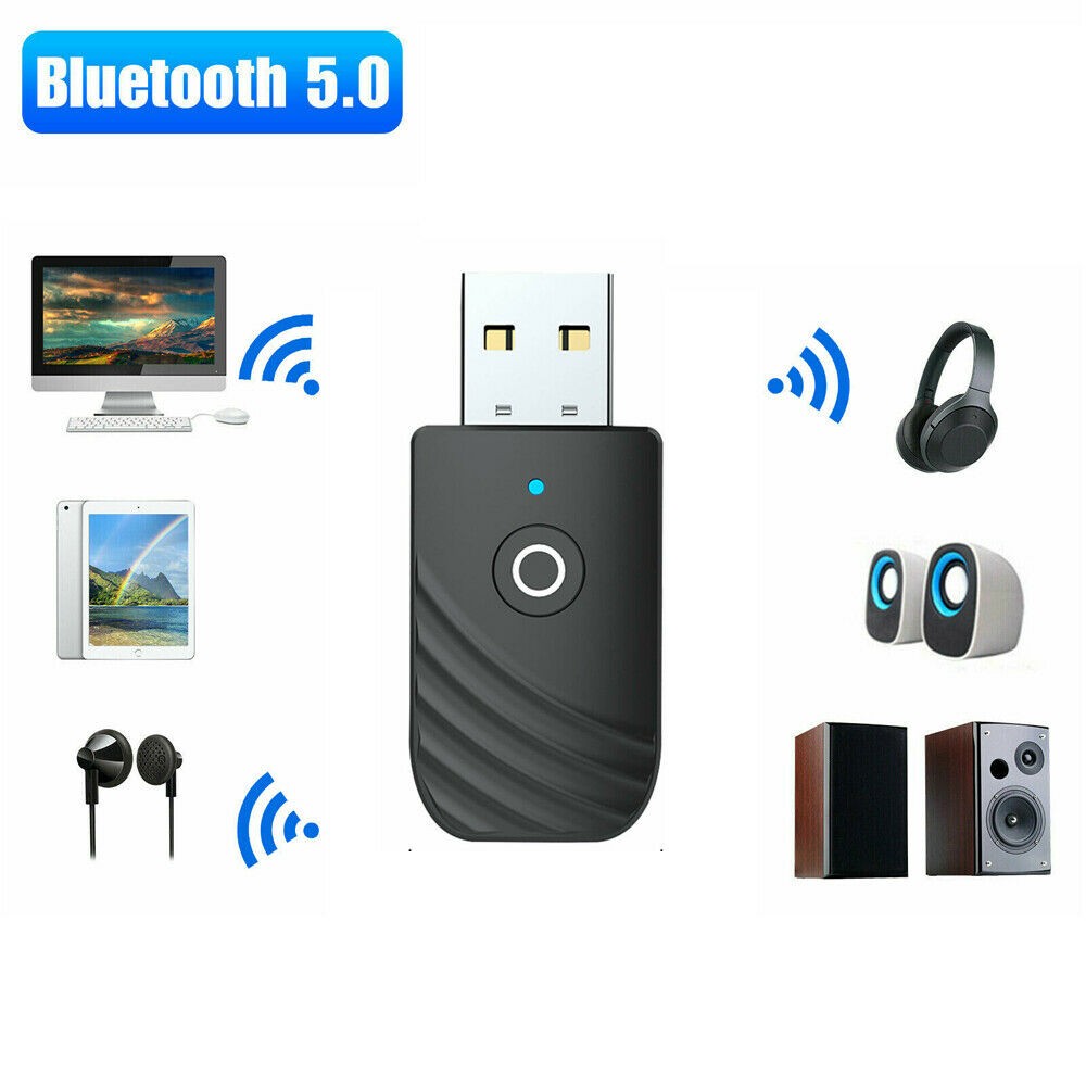 DC5V Wireless USB Bluetooth Audio PC TV Car Transmitter Receiver Adapter Dock B