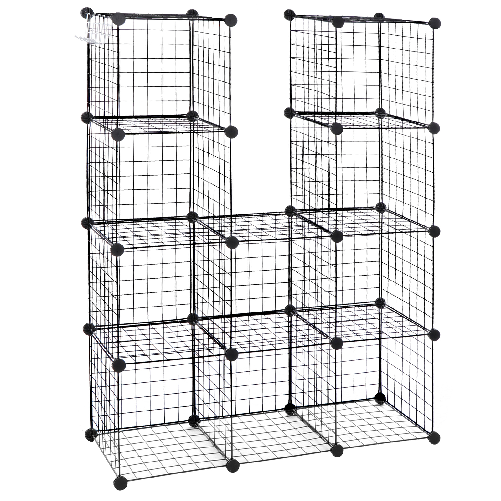2X 12-Cube Storage Shelf Storage Bins Wire Cube Storage Organizer Modular