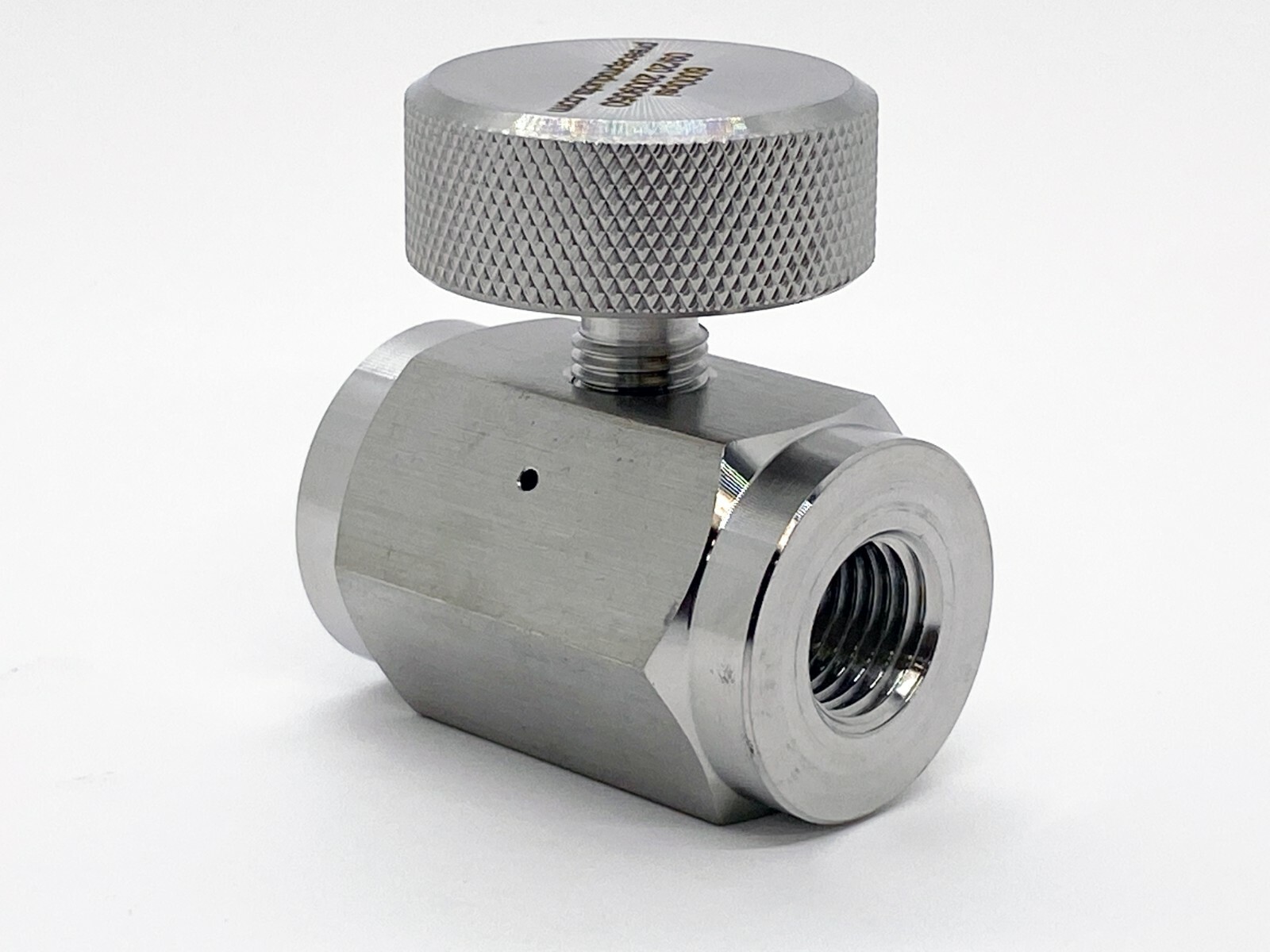 High Pressure Stainless Steel Inline Bleed Valve 1/4 F NPT  6000PSI