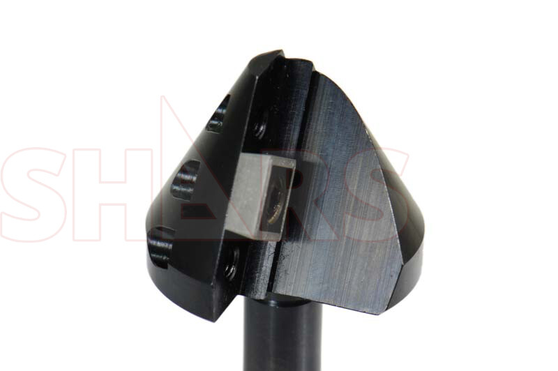 1/4", 1/2", 1-1/4" 60° Indexable Carbide Countersink Chamfering Set NEW #]