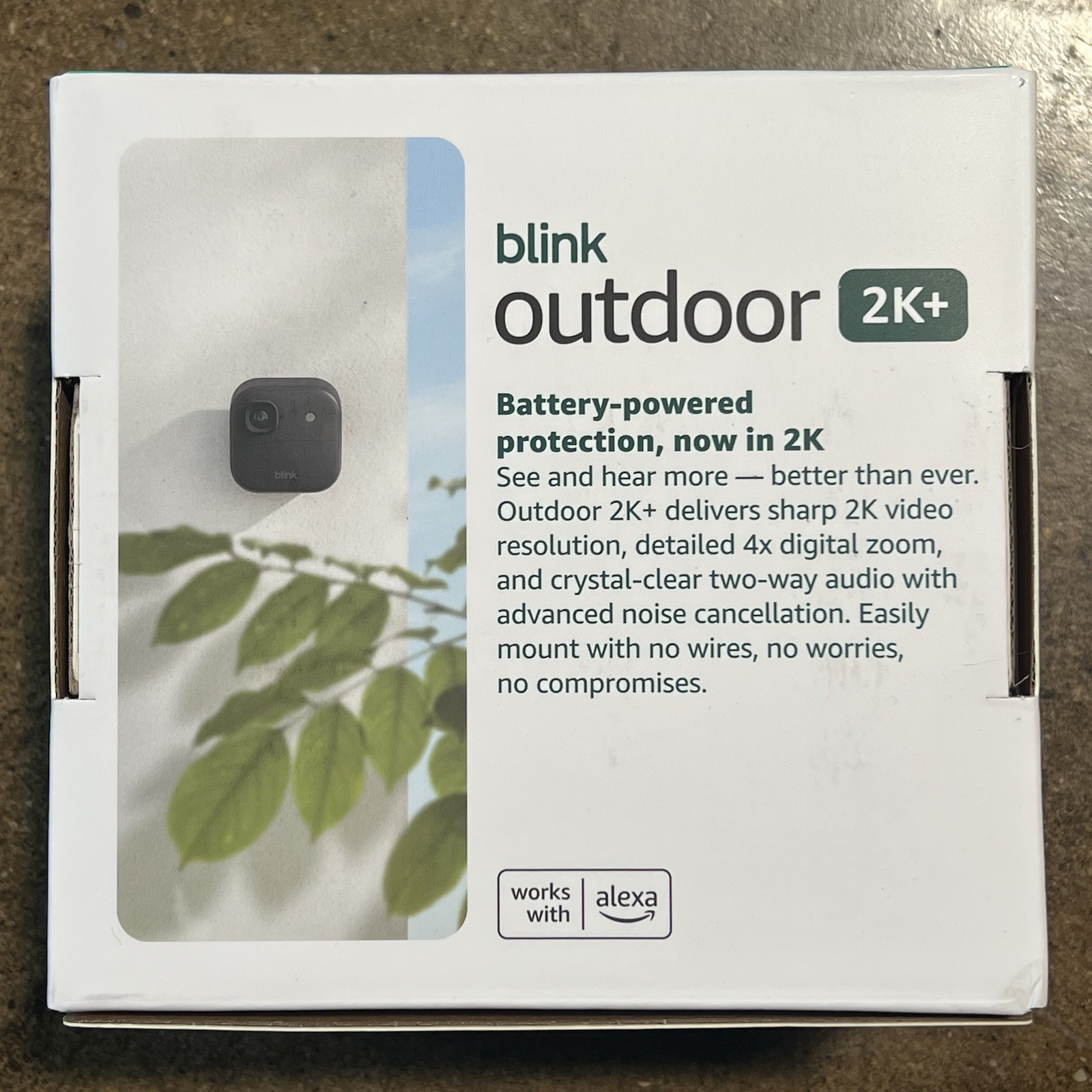 Blink Outdoor 2K+ Wireless Security Camera 3 Camera System (Black) New Sealed