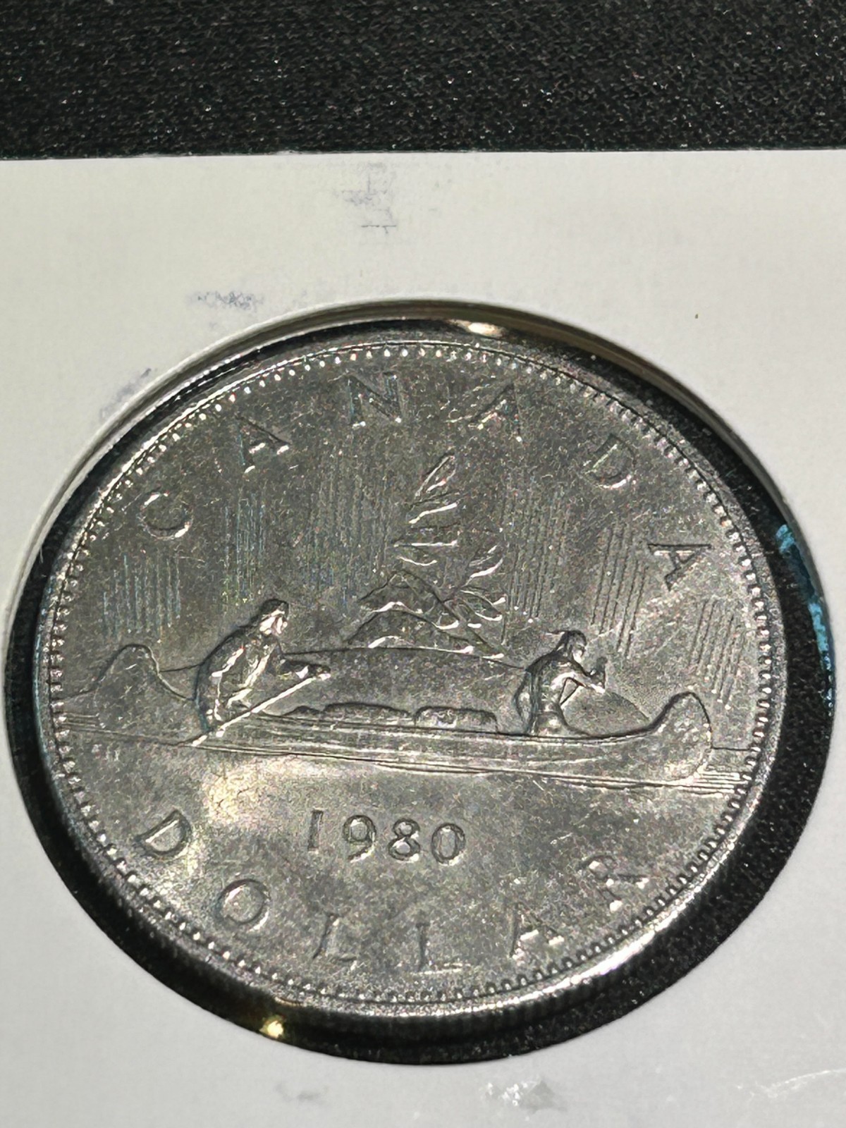 1980 Canada Dollar Canoe Rev BU Uncirculated Nice Coin