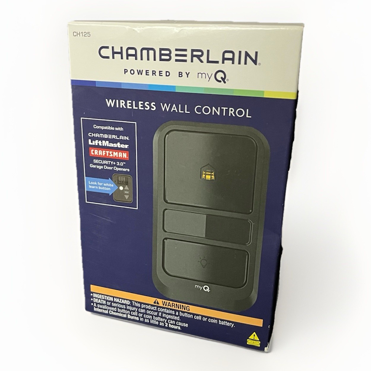Chamberlain CH125 Wireless Wall Control Garage Door Opener Security+ 3.0 New OB