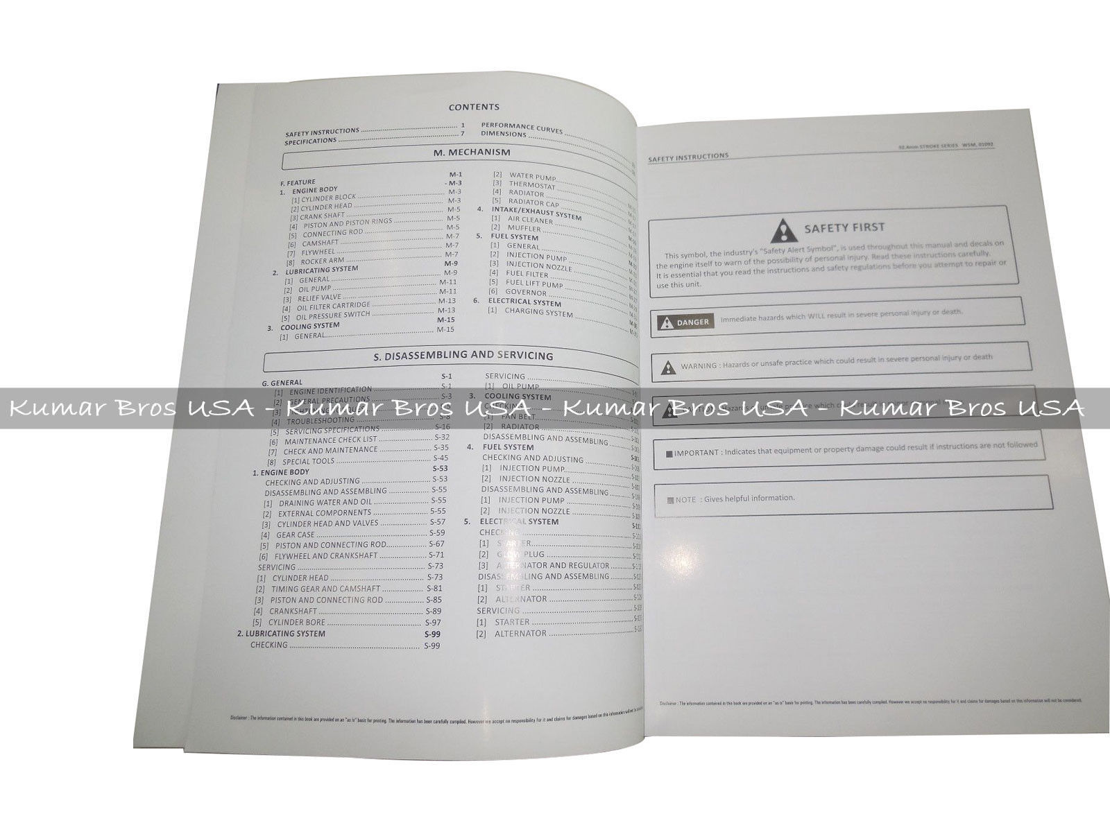 New WORKSHOP MANUAL FITS Kubota V2403 Engine
