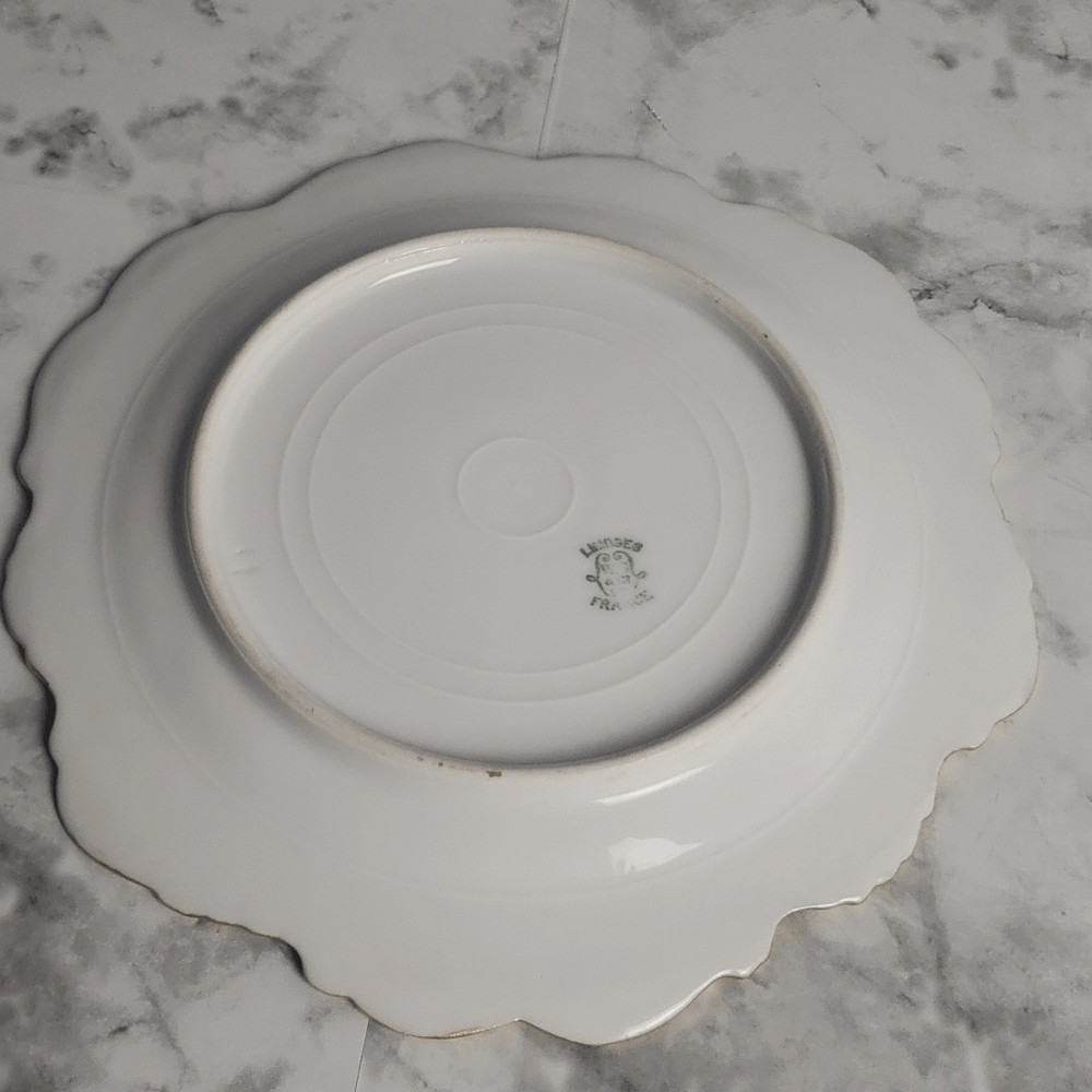 Vintage WG and Company Purple and Pink Limoges Plate