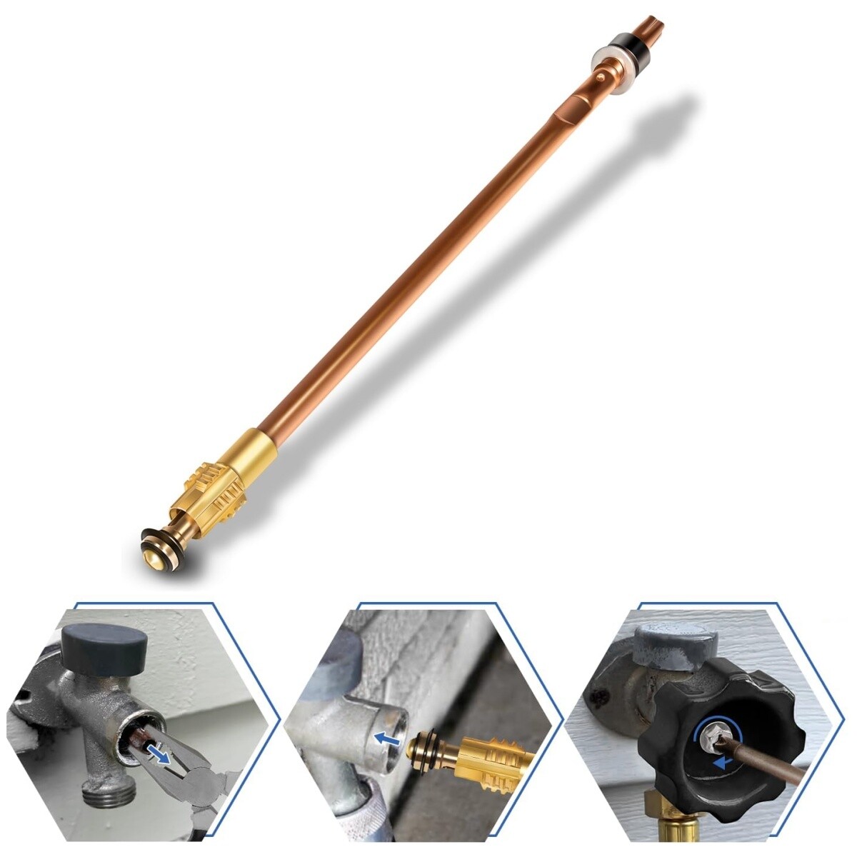 Replace For Pier 123-0093 Stem Assembly For 8'' Sillcock, Mansfield 500 series