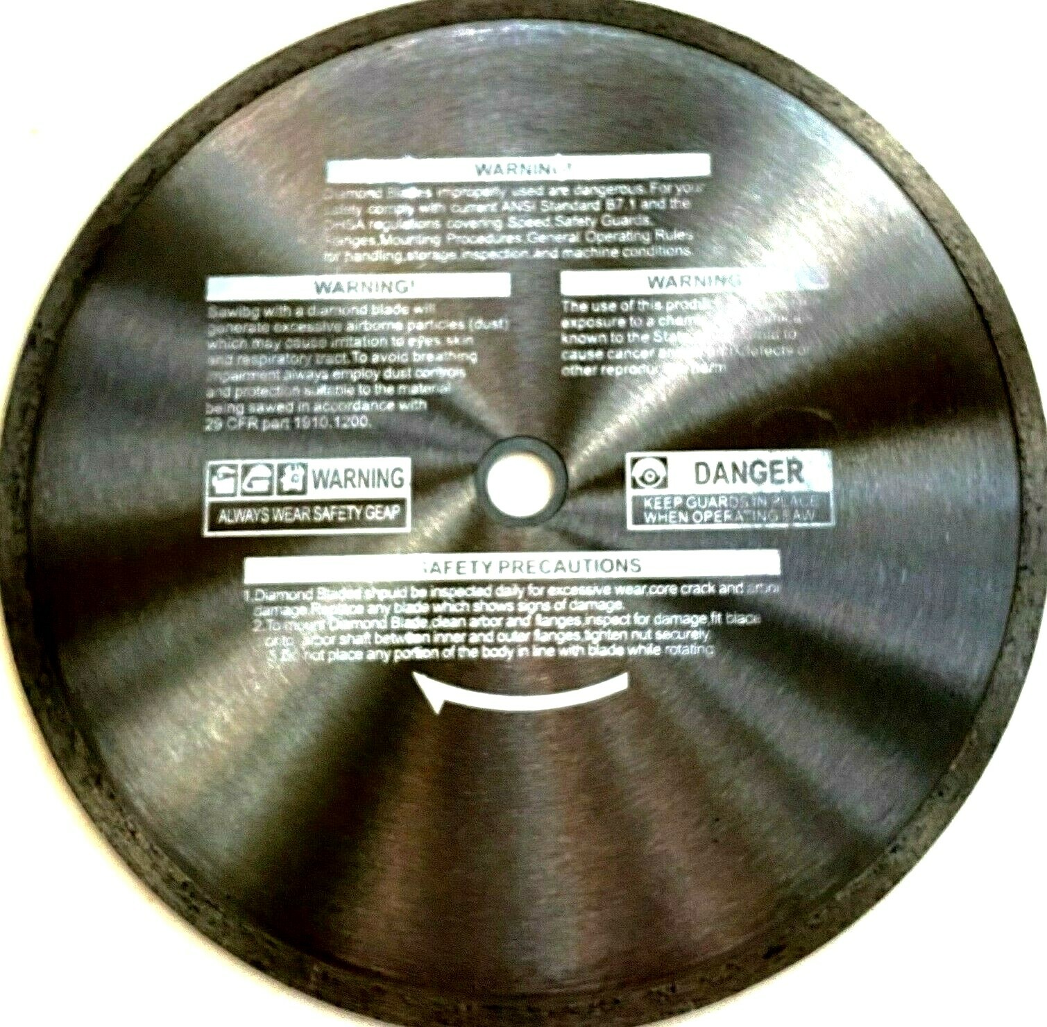 10'' Glass cutting eDiamond Saw Blade mosaic, block Tile, bottles soft marble